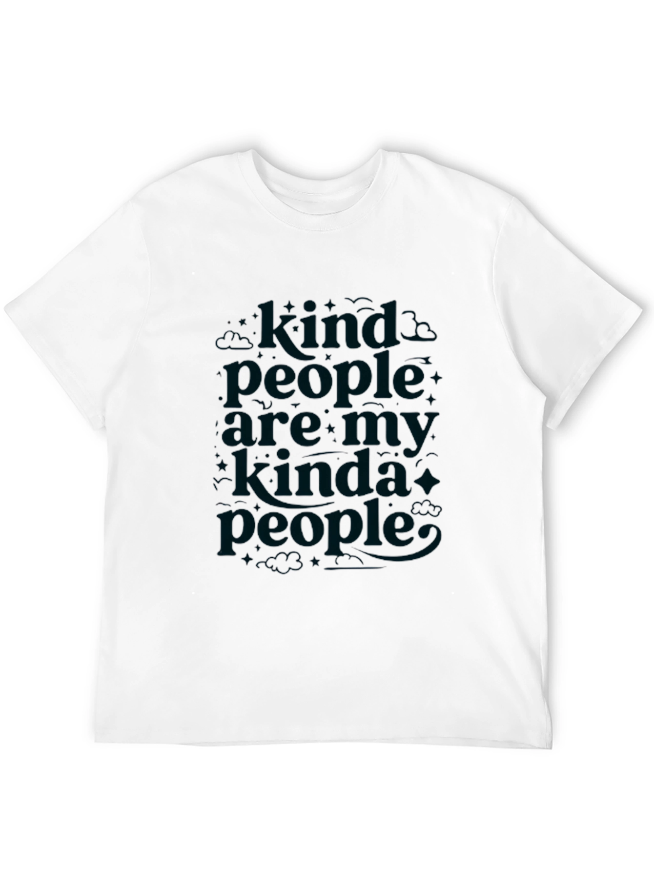 Black Kind People Graphic Tee - Soft Cotton Crewneck T-Shirt view 12