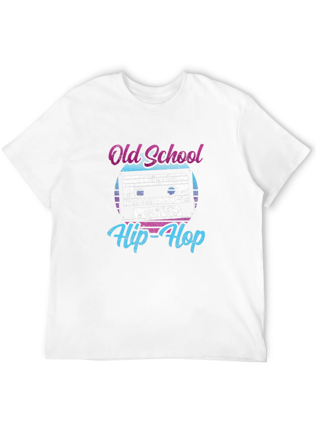 Black Old School Hip-Hop Cassette Tape T-Shirt view 12