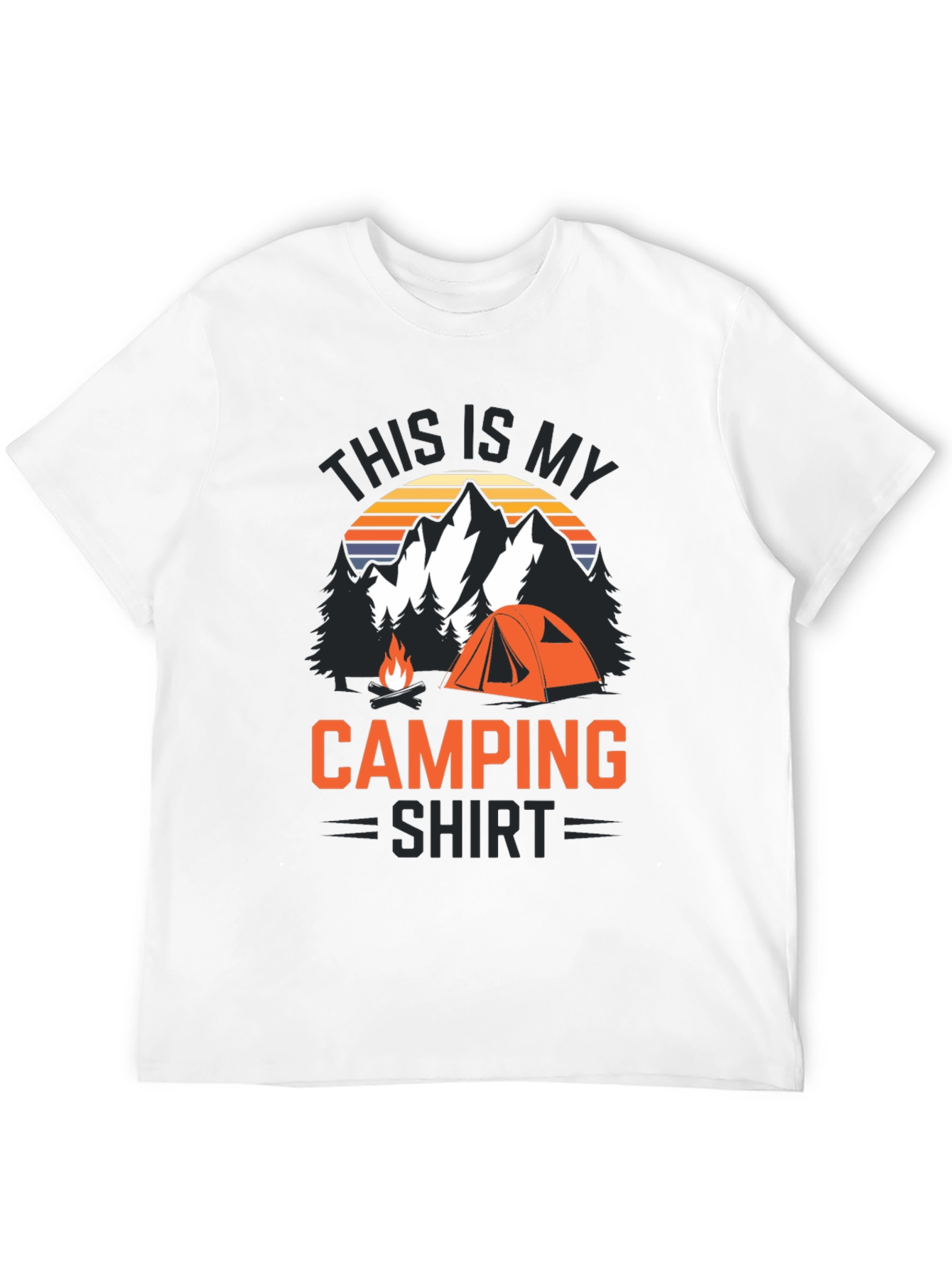 Black Camping Shirt - This is My Camping Shirt view 12
