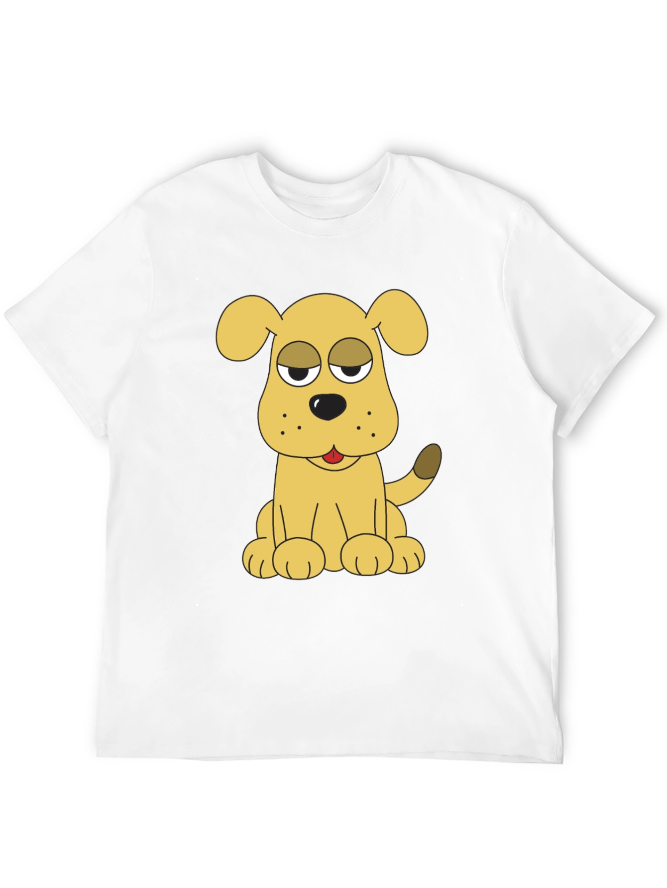 Black Dog Cartoon Black T-Shirt view 12