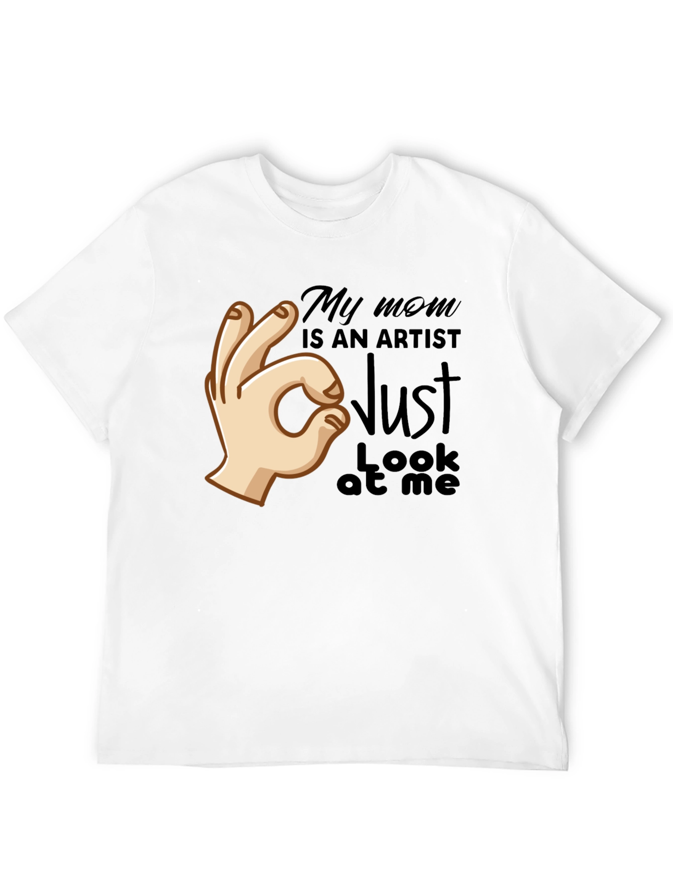 Black My Mom is an Artist T-Shirt - Funny Graphic Tee view 12