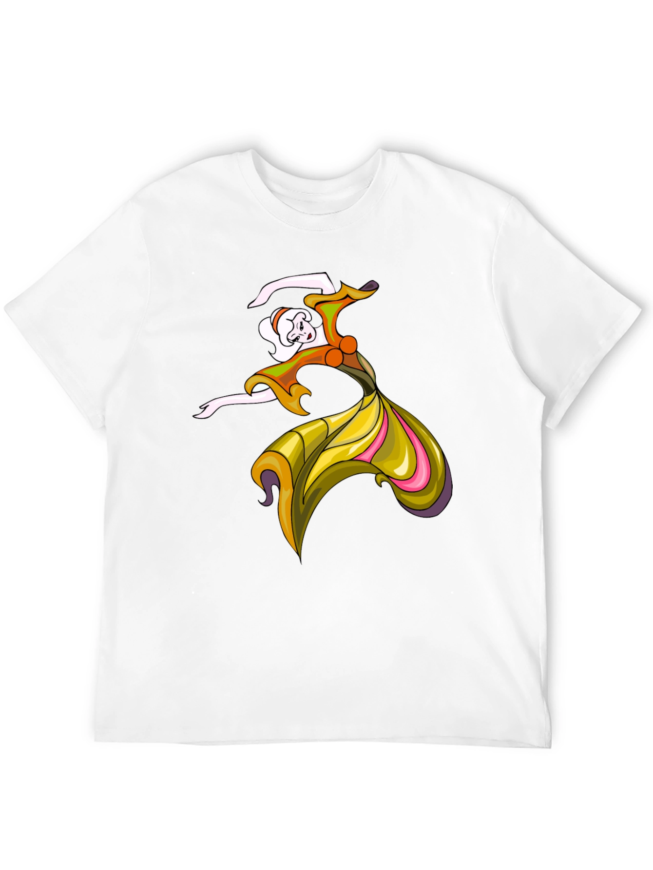 Black Vintage Dancer Graphic Tee - Black Unisex T-Shirt view 12