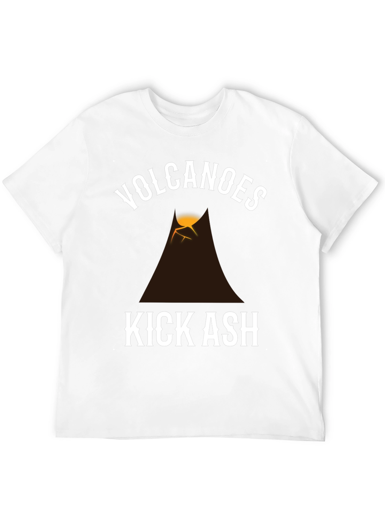 Black Volcanoes Kick Ash Graphic T-Shirt - Black view 12