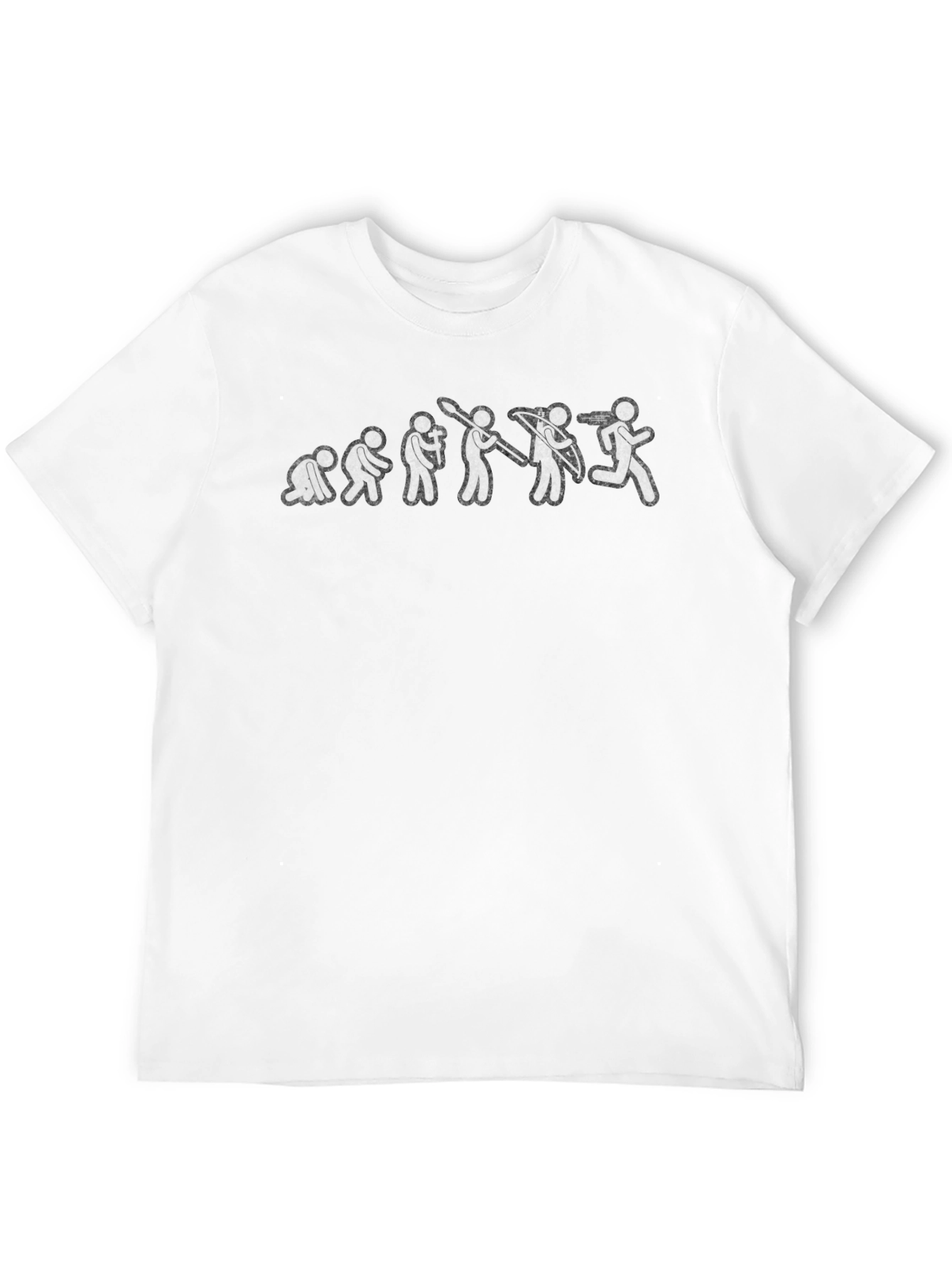 Black Evolution Archer Funny Black T-Shirt view 12