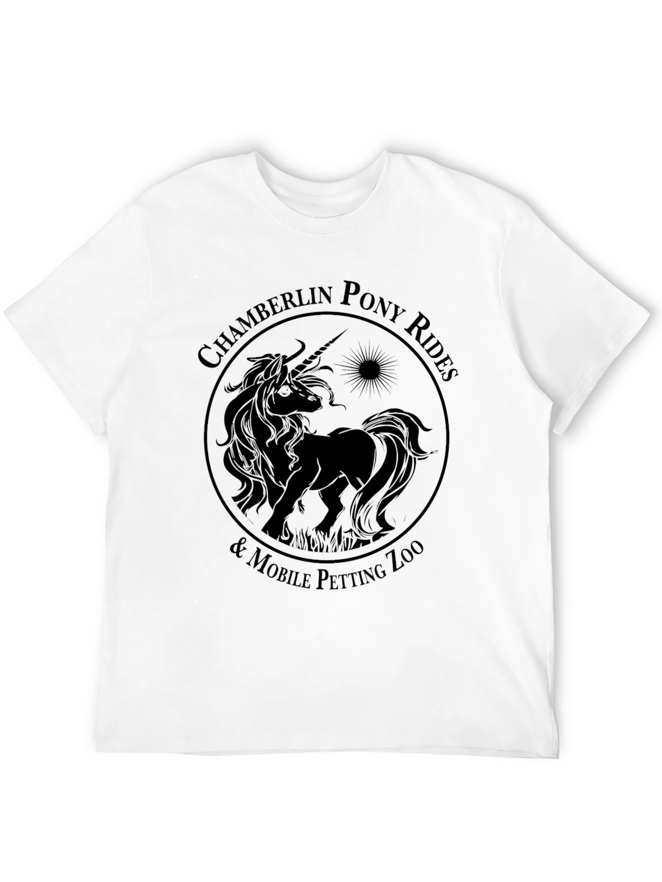 Black Chamberlin Pony Rides T-Shirt view 12