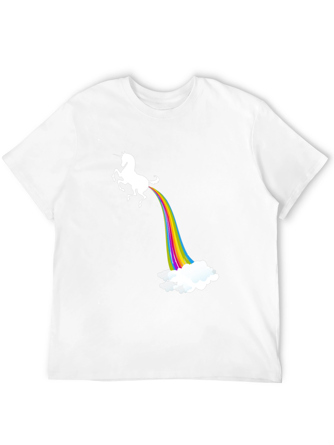 Black Unicorn Rainbow Poop T-Shirt view 12