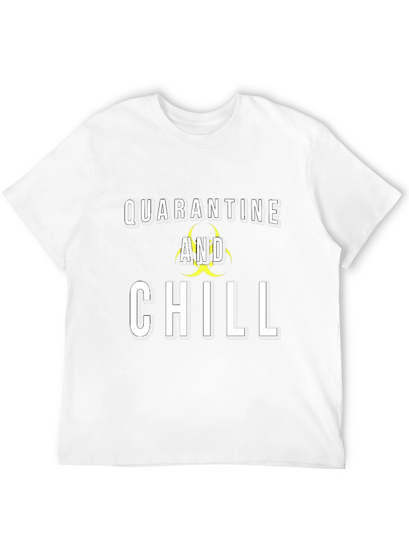 Black Quarantine and Chill Graphic Tee view 12