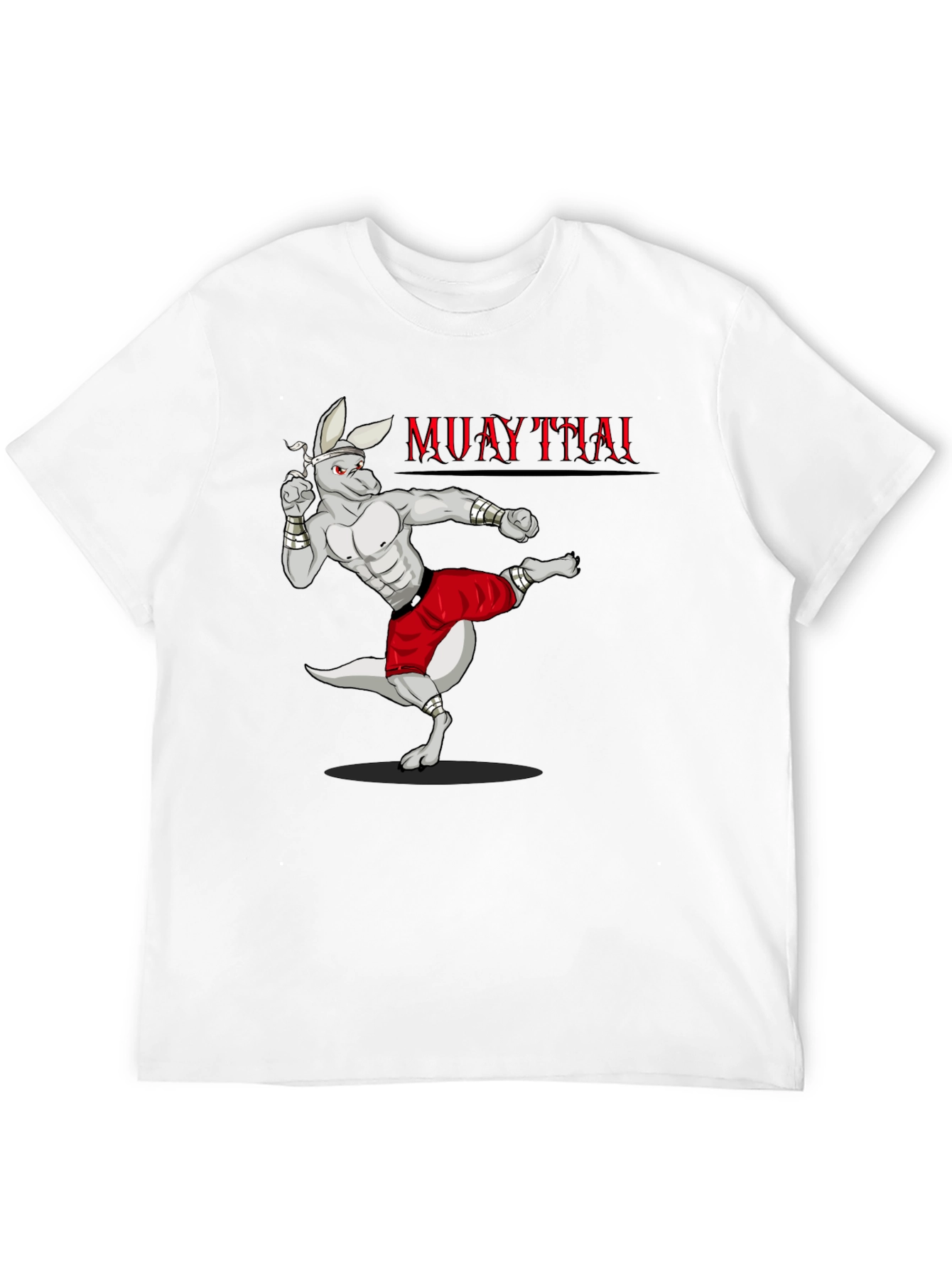 Black Muay Thai Kangaroo Graphic T-Shirt view 12