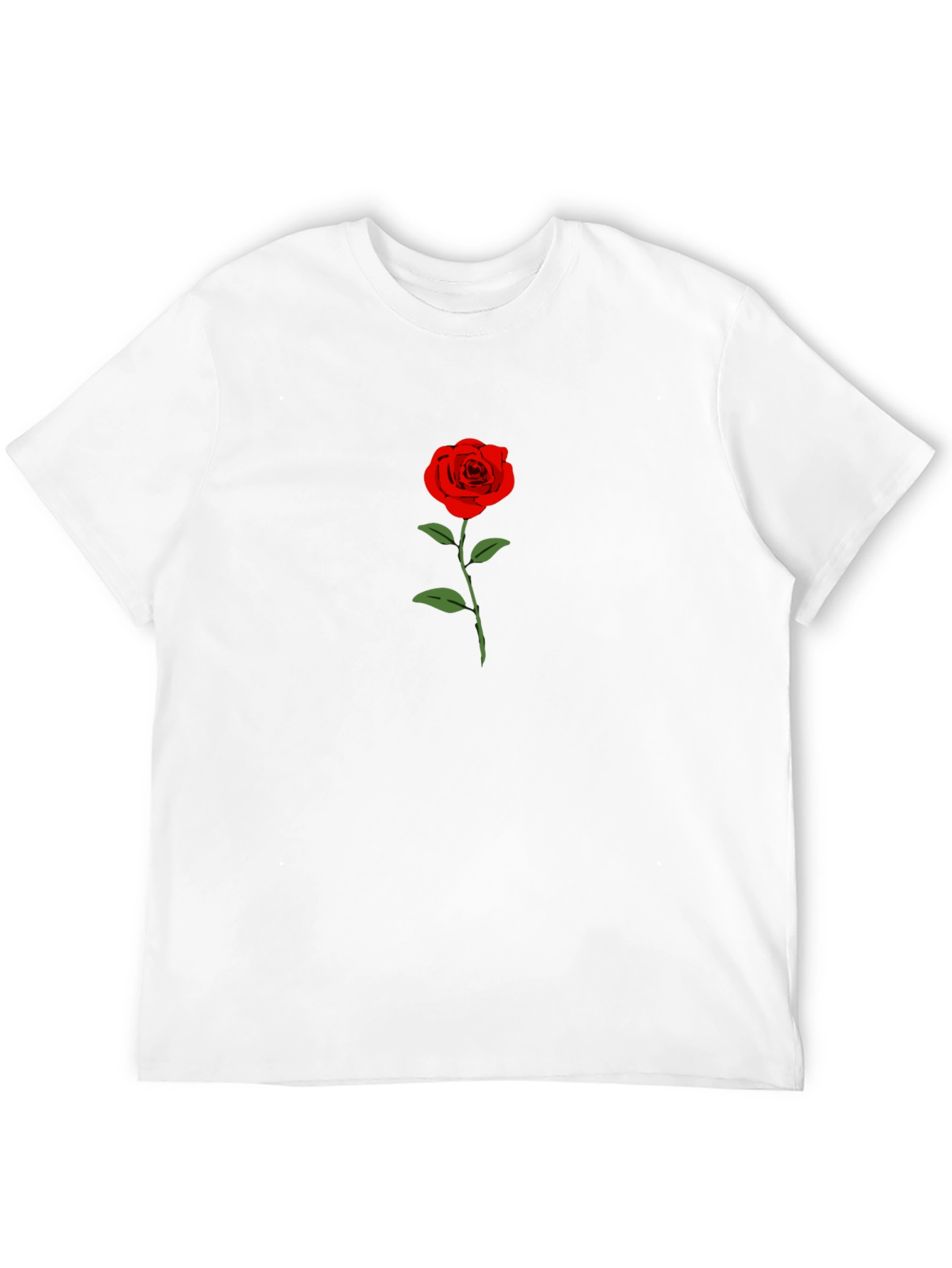Black Black T-Shirt with Rose Graphic view 12
