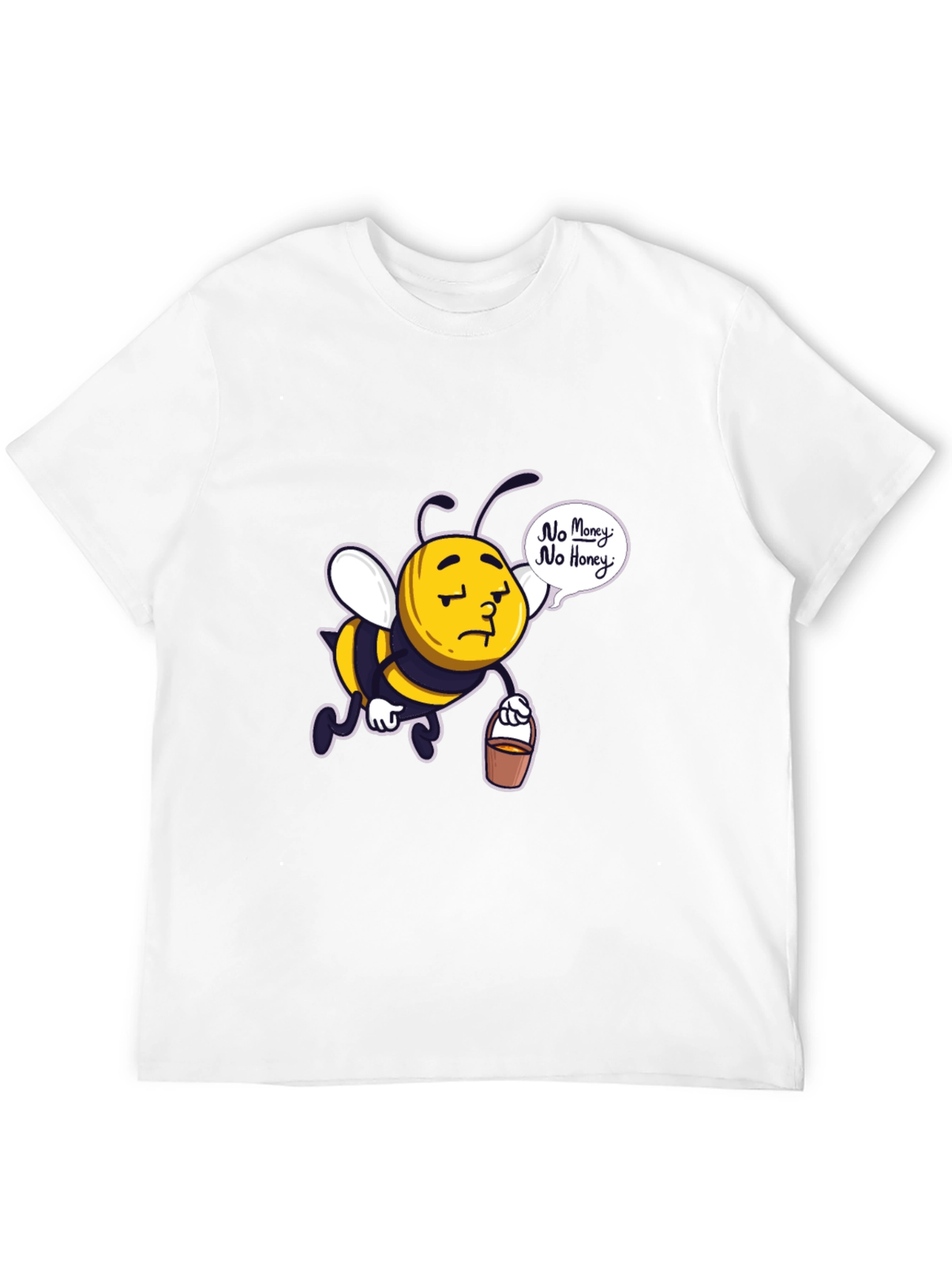 Black Sad Bee "No Money No Honey" Black T-Shirt view 12