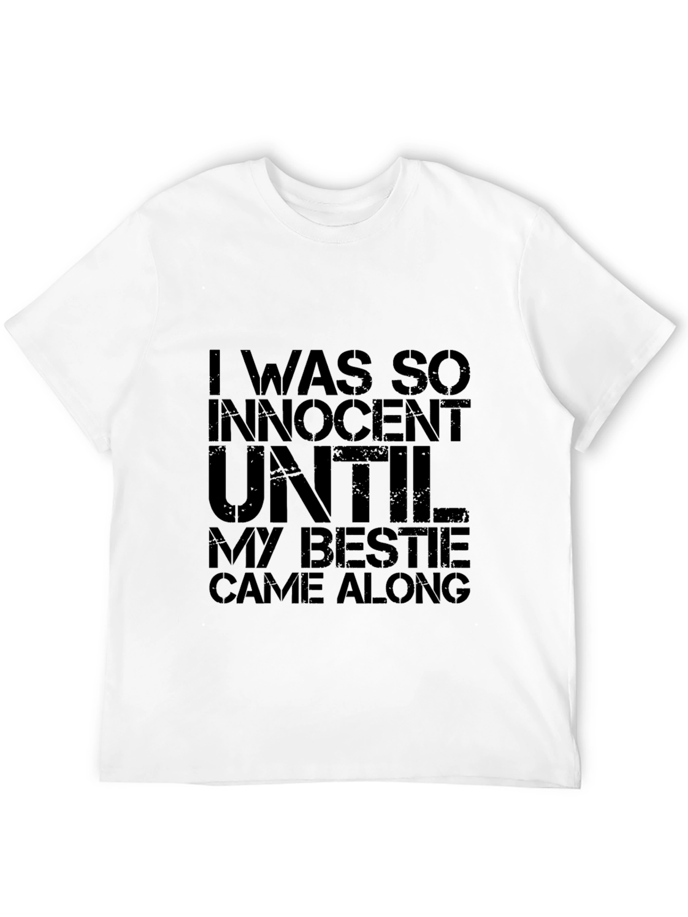 Black I Was So Innocent Funny Bestie T-Shirt view 12