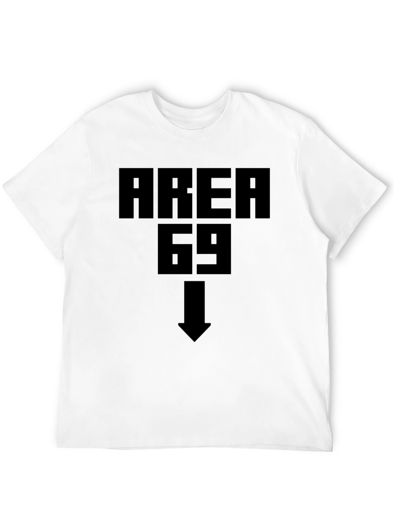 Black Area 69 T-Shirt - Novelty Humor Tee view 12