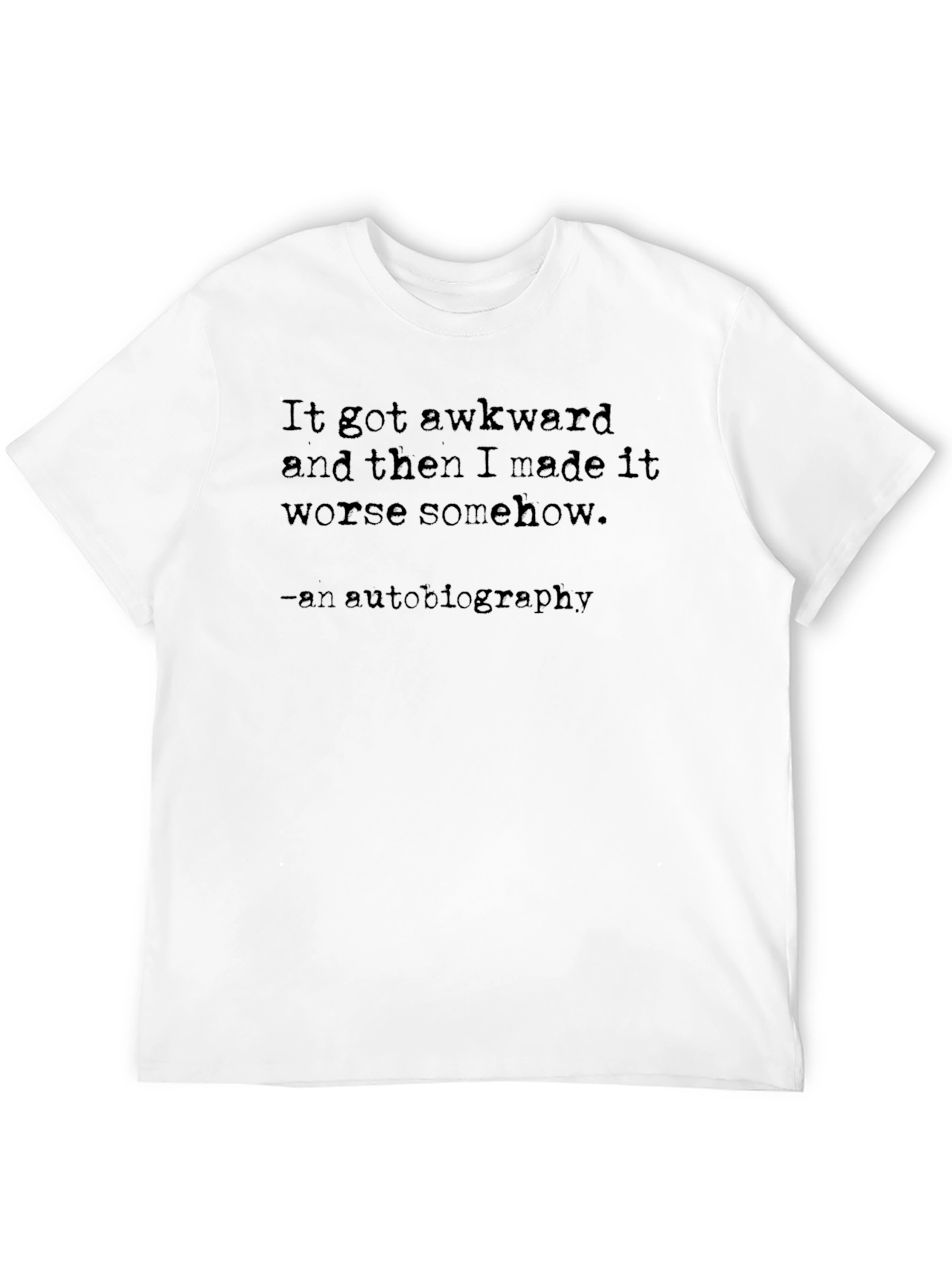 Black Awkward Autobiography Graphic Tee view 12