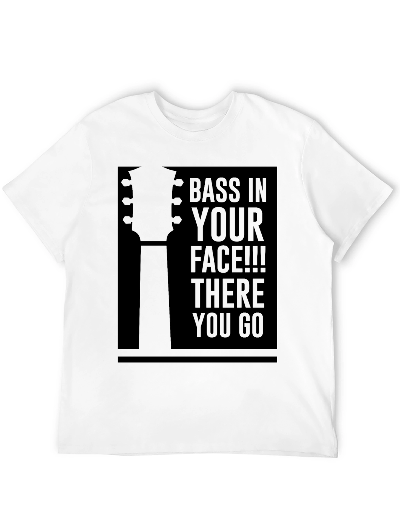 Black Bass In Your Face Graphic Tee - Black view 12