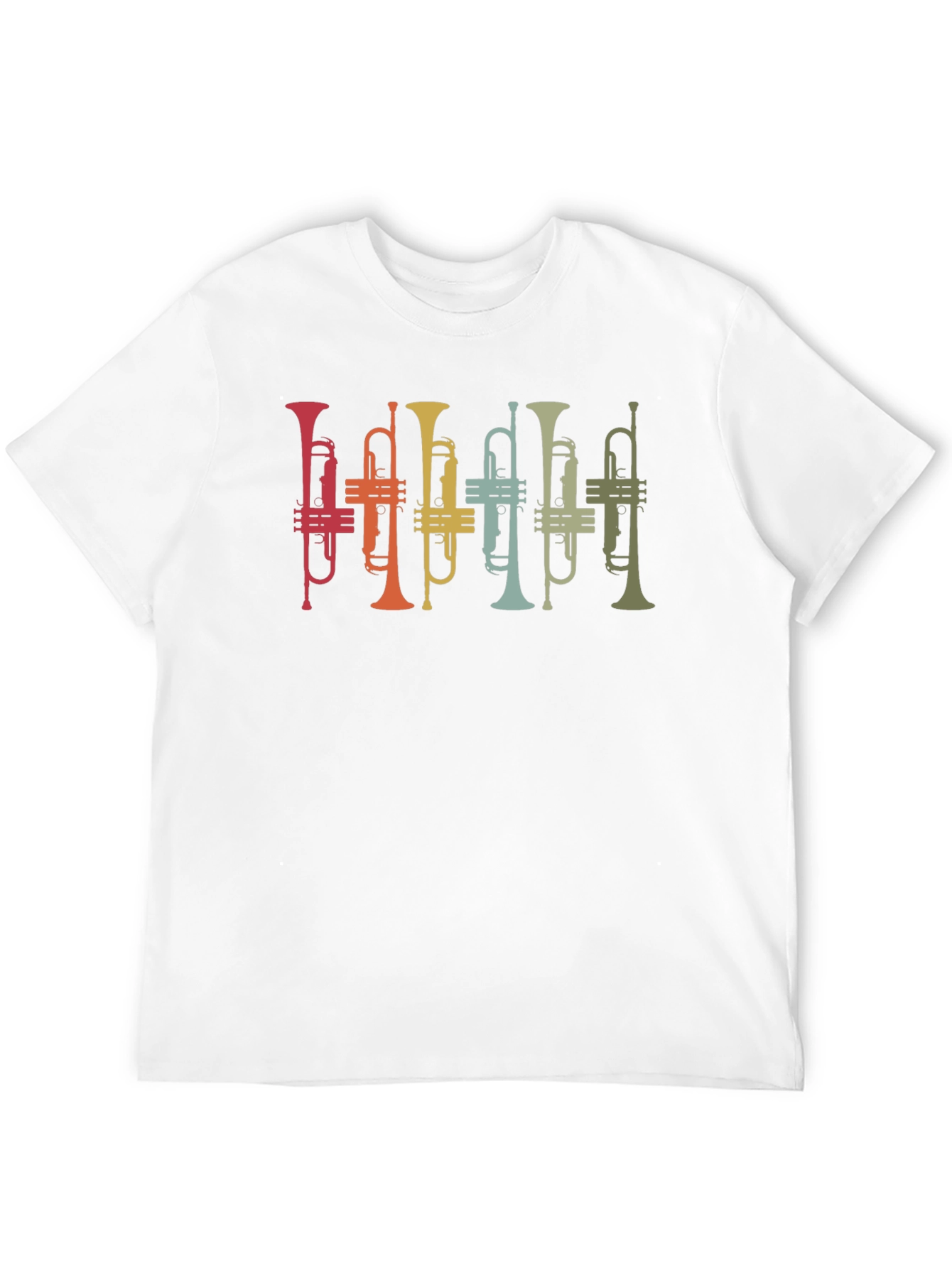 Black Retro Trumpet Band Graphic T-Shirt - Black view 12