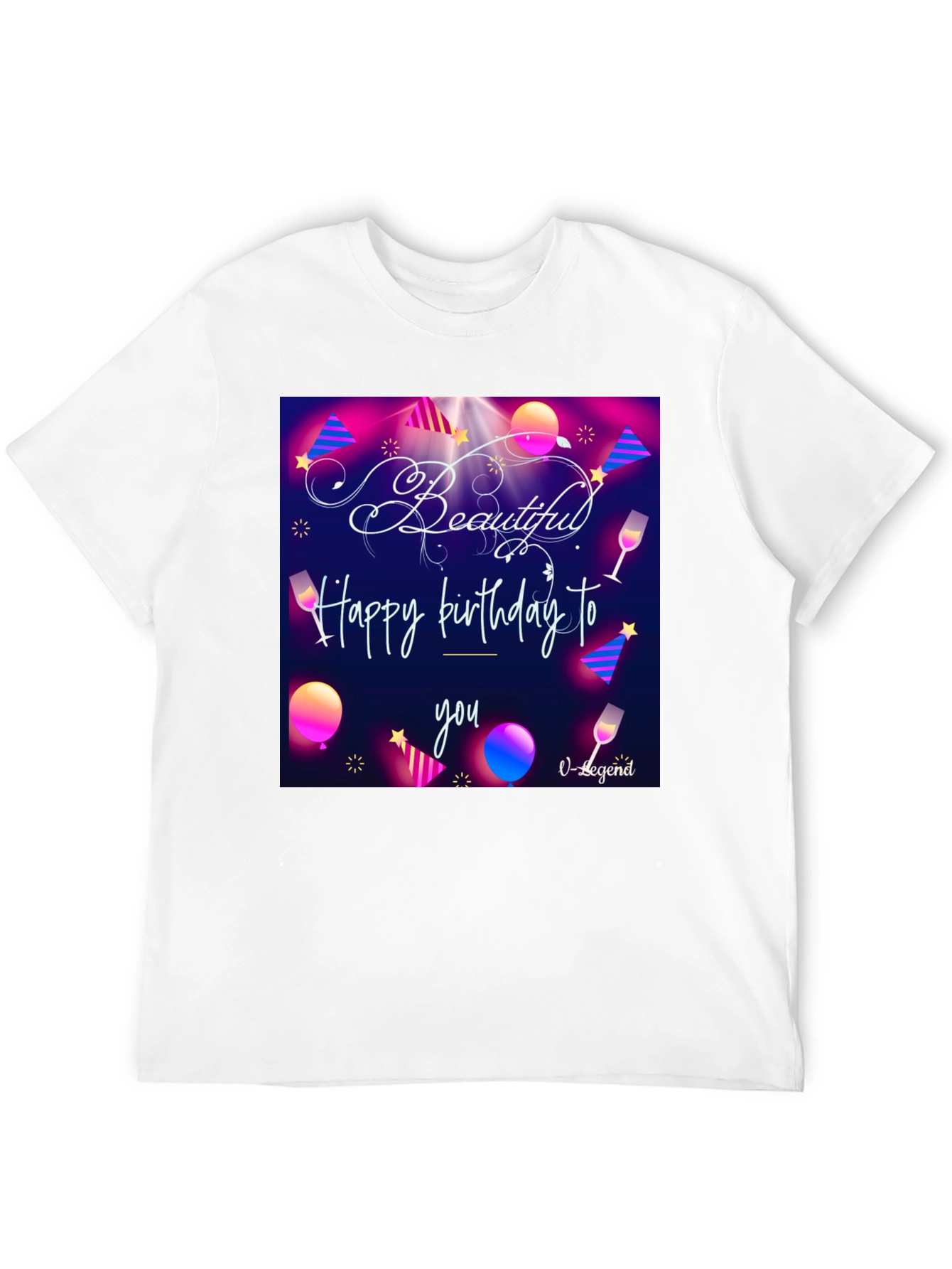 Black Beautiful Birthday T-Shirt view 12
