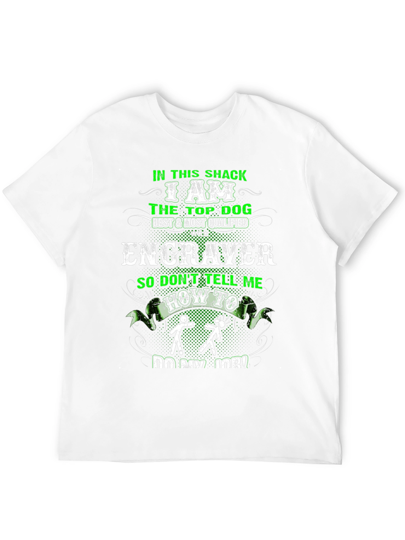 Black Engraver Top Dog T-Shirt view 12