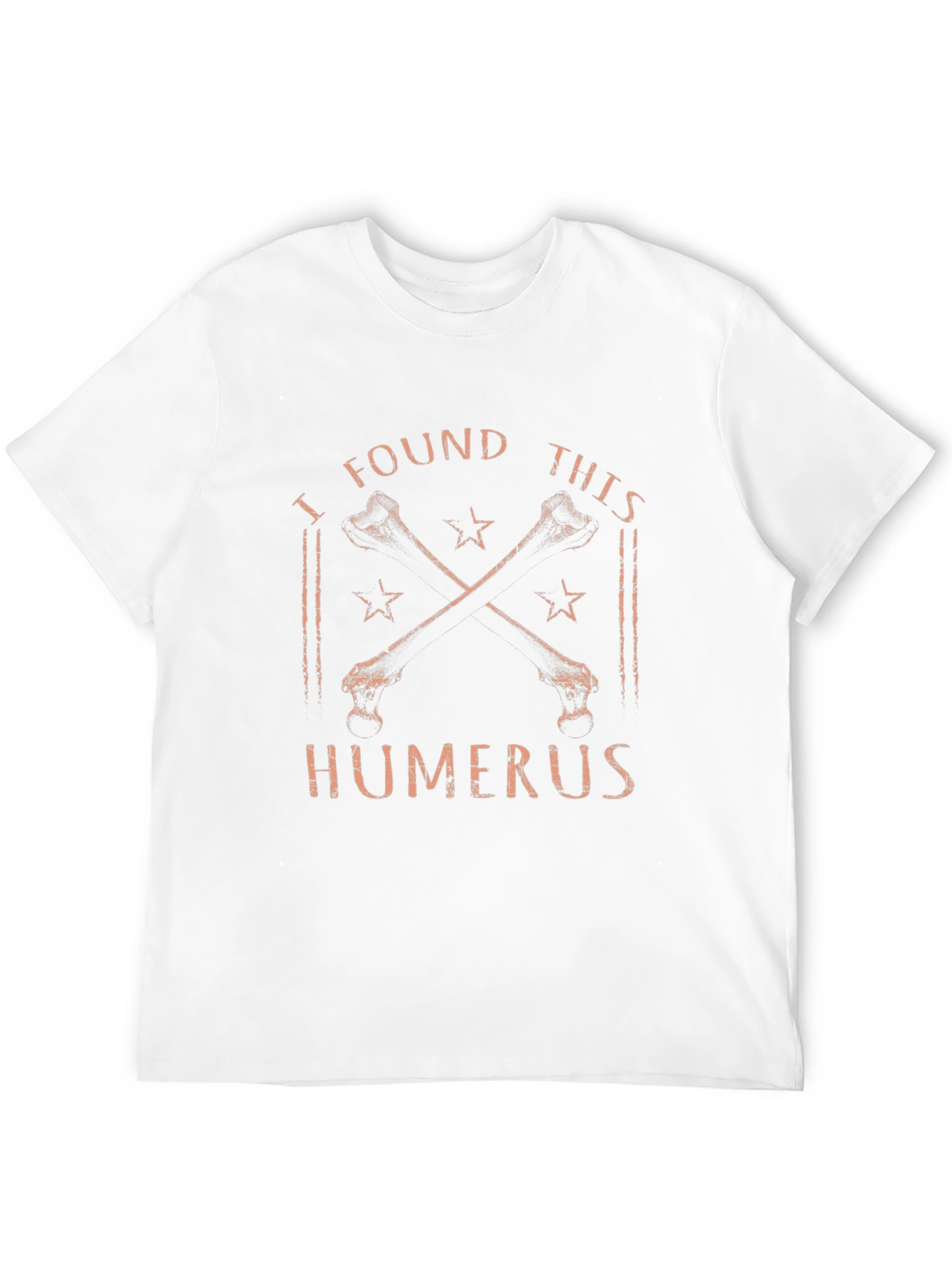 Black Funny Anatomy Humor T-Shirt - "I Found This Humerus"  view 12