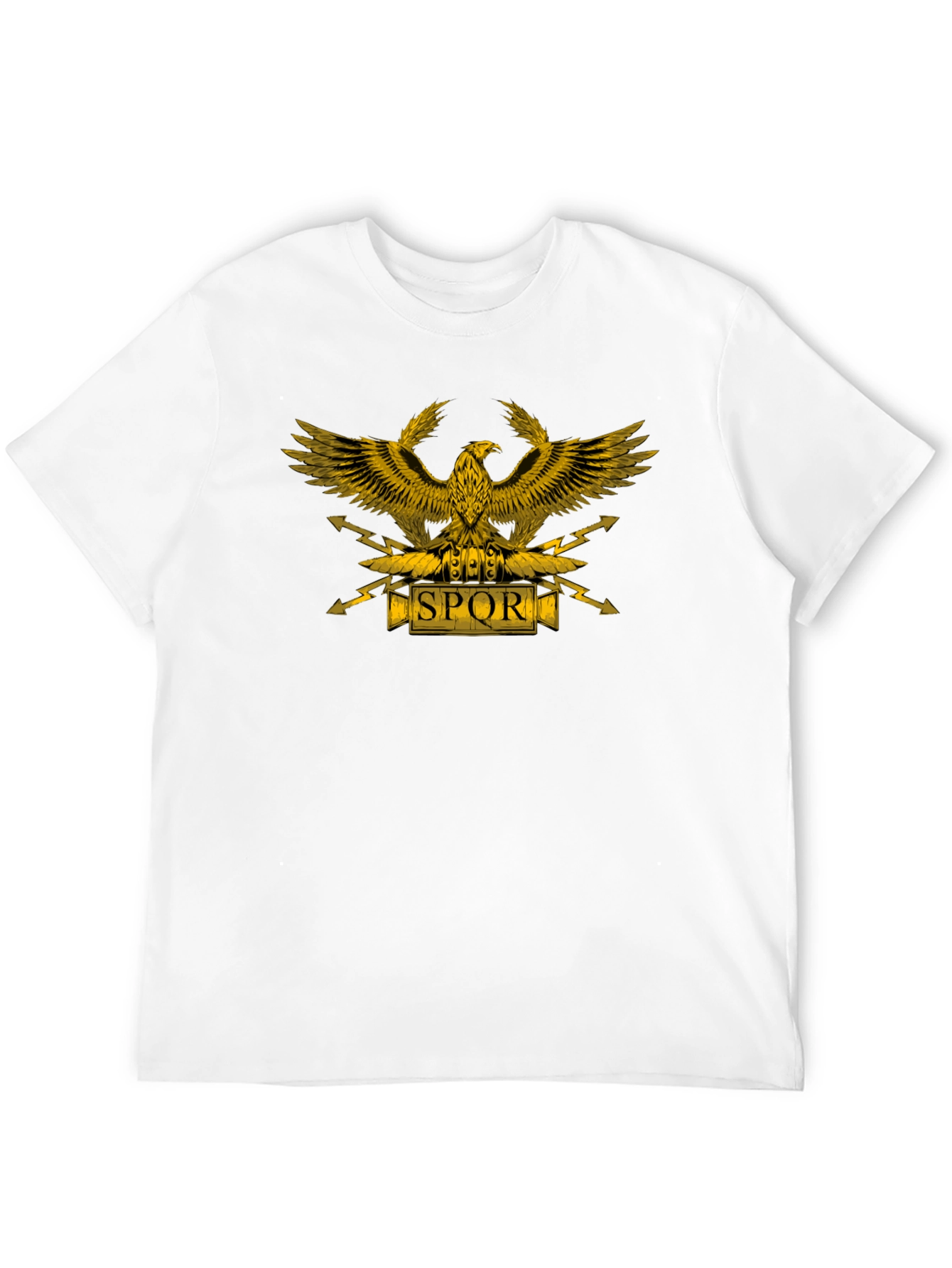 Black SPQR Eagle Graphic T-Shirt - Black view 12