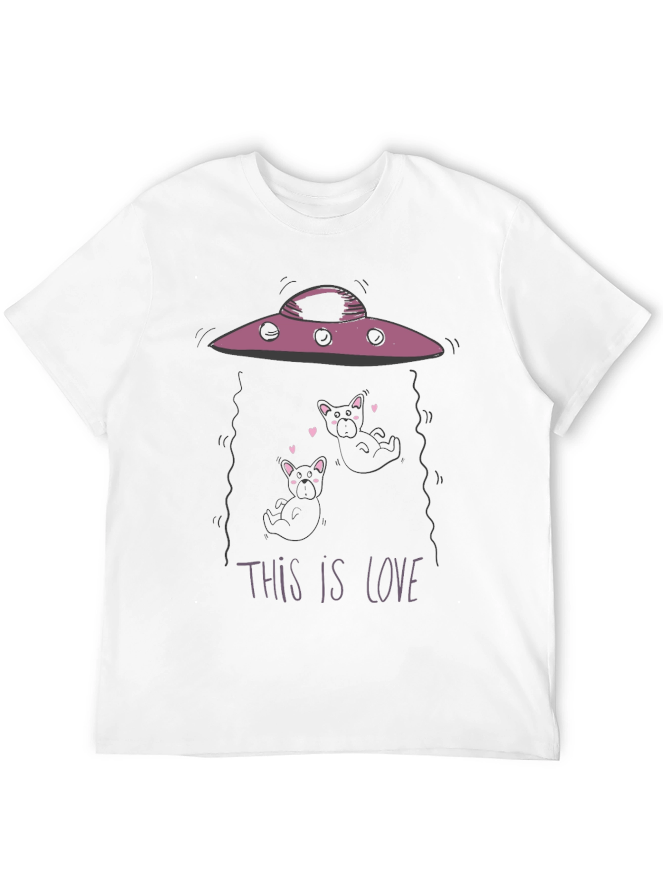 Black UFO Dog Abduction Graphic Tee view 12