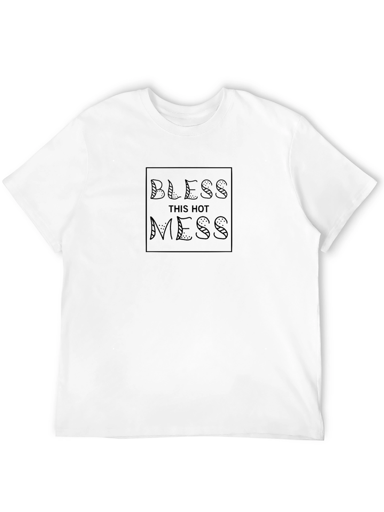 Black Bless This Hot Mess Graphic Tee - Black view 12