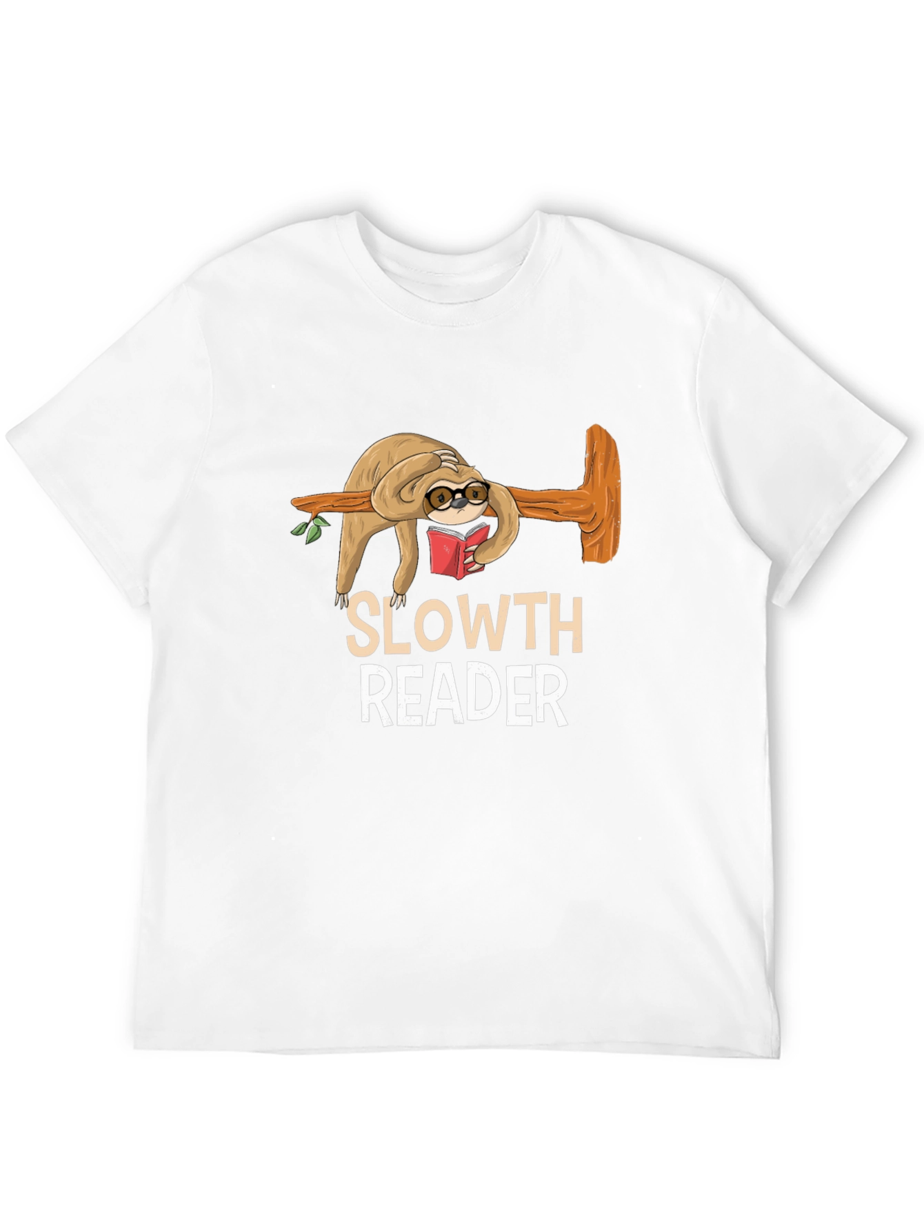 Black Sloth Reader Graphic Tee - Book Lover Shirt view 12