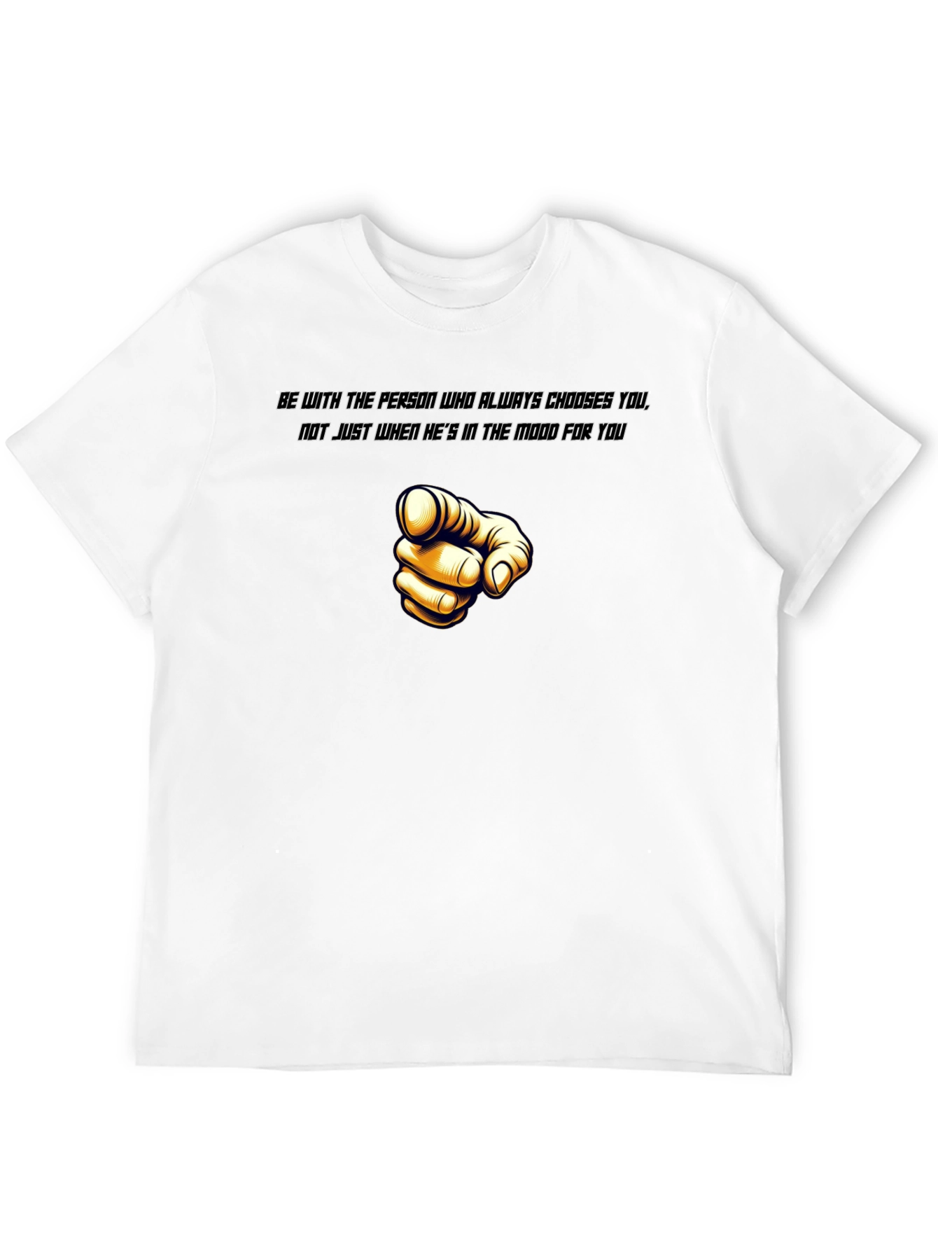 Black Choose You Graphic Tee - Trendy Black T-Shirt view 12