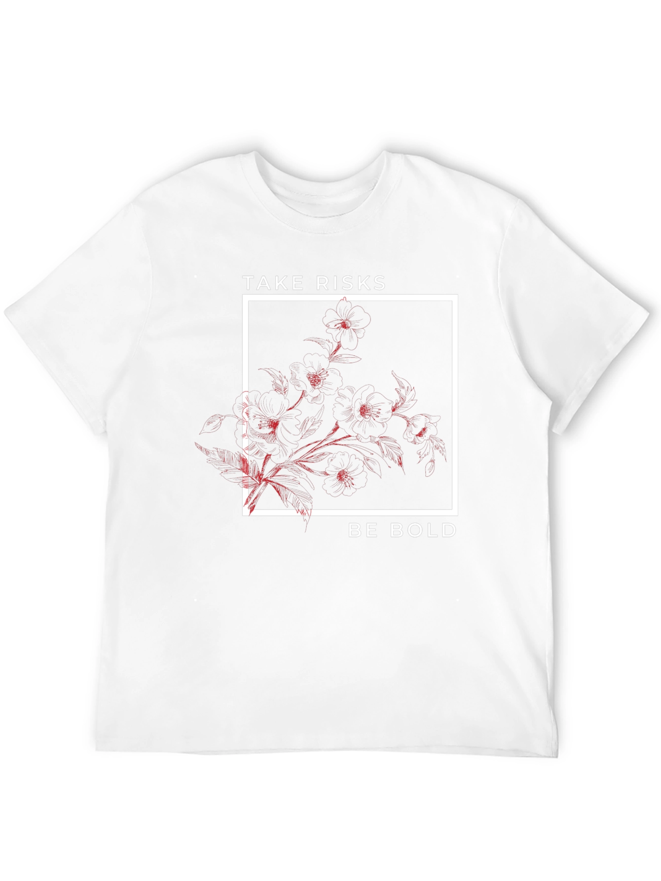 Black Take Risks Be Bold Graphic Tee view 12