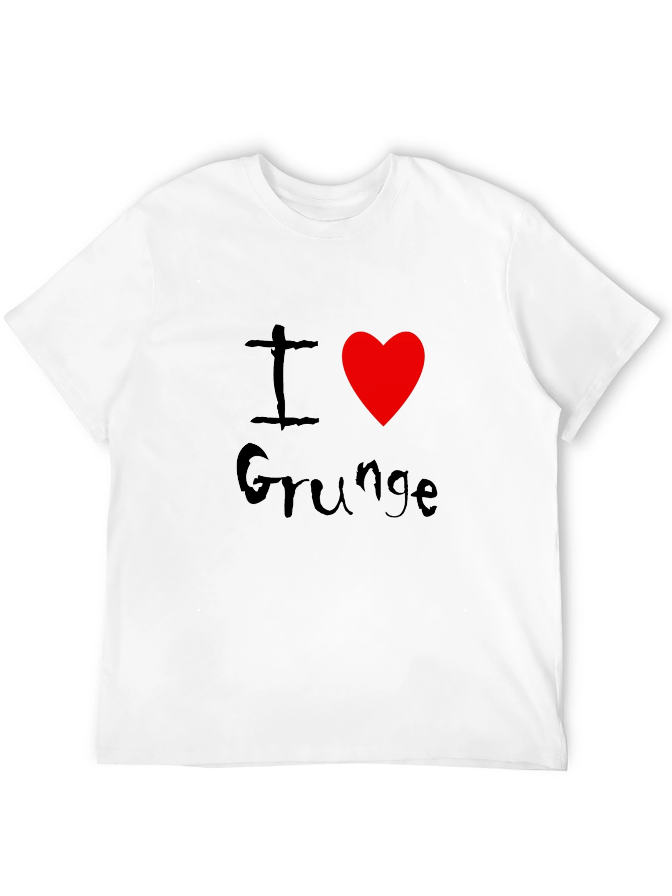 Black I Heart Grunge Black Graphic Tee view 12