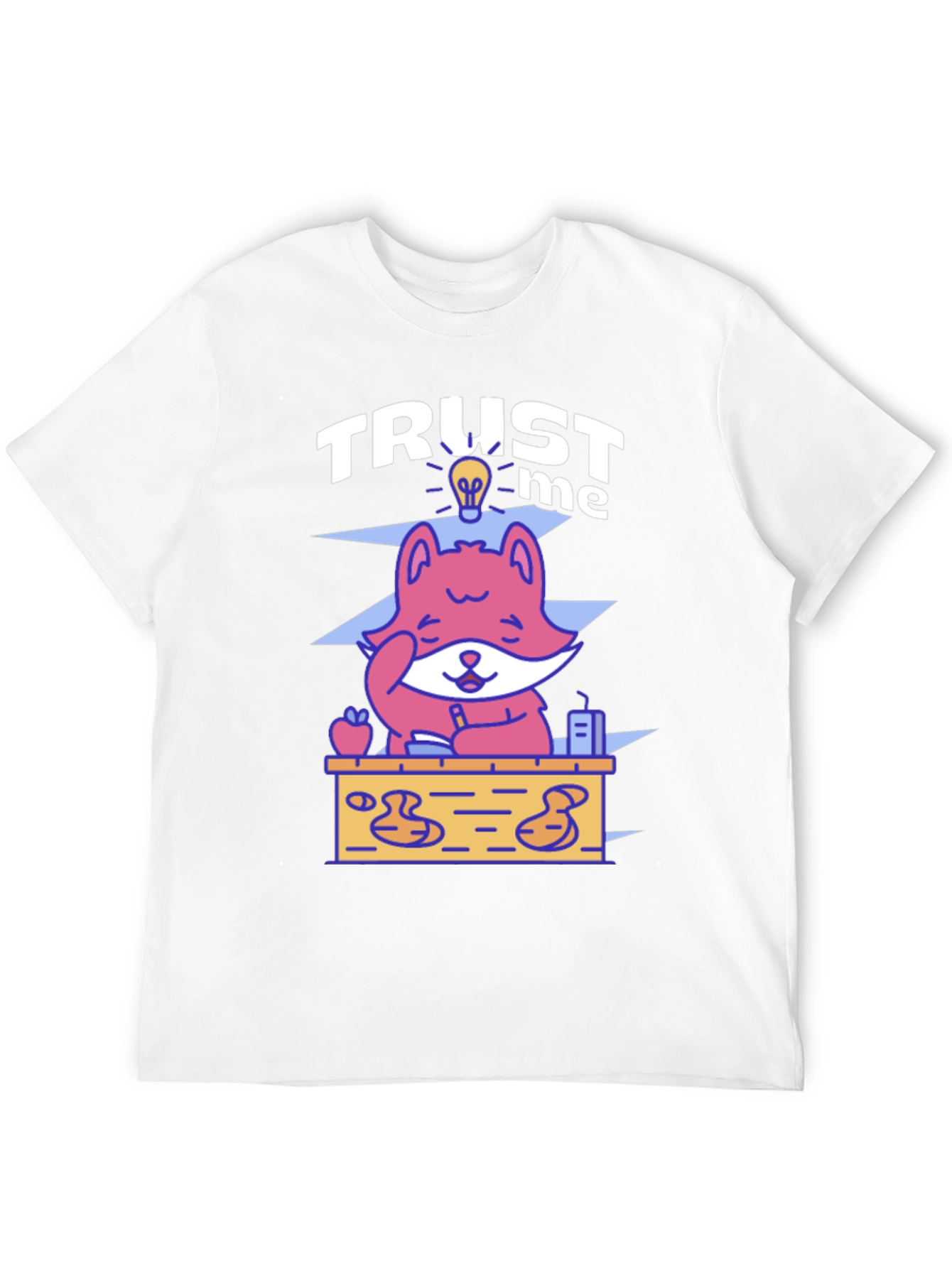 Black Trust Me Fox Graphic Tee - Unisex Crewneck T-Shirt view 12