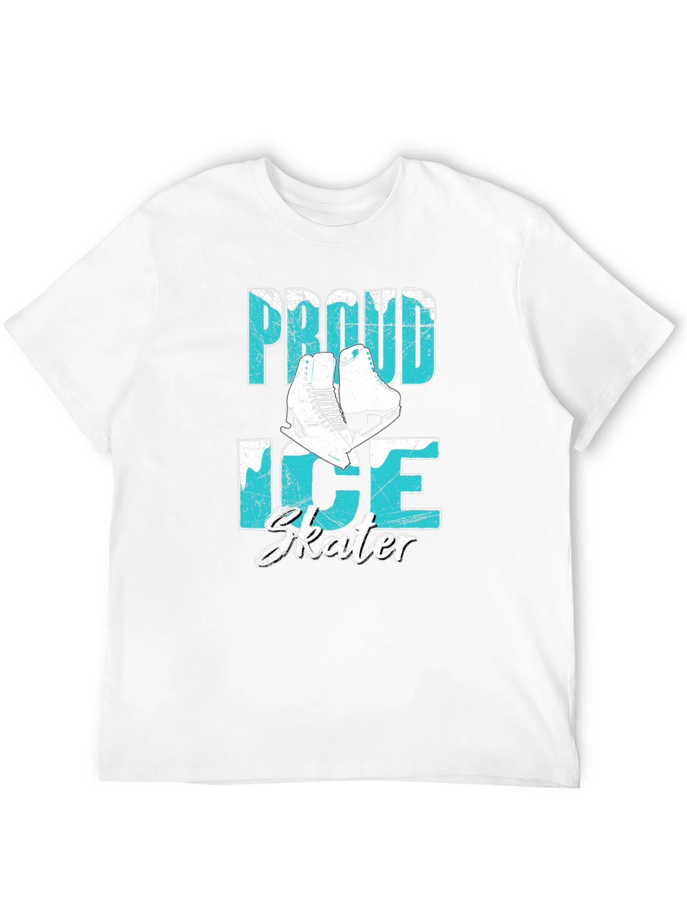 Black Proud Ice Skater Graphic T-Shirt view 12