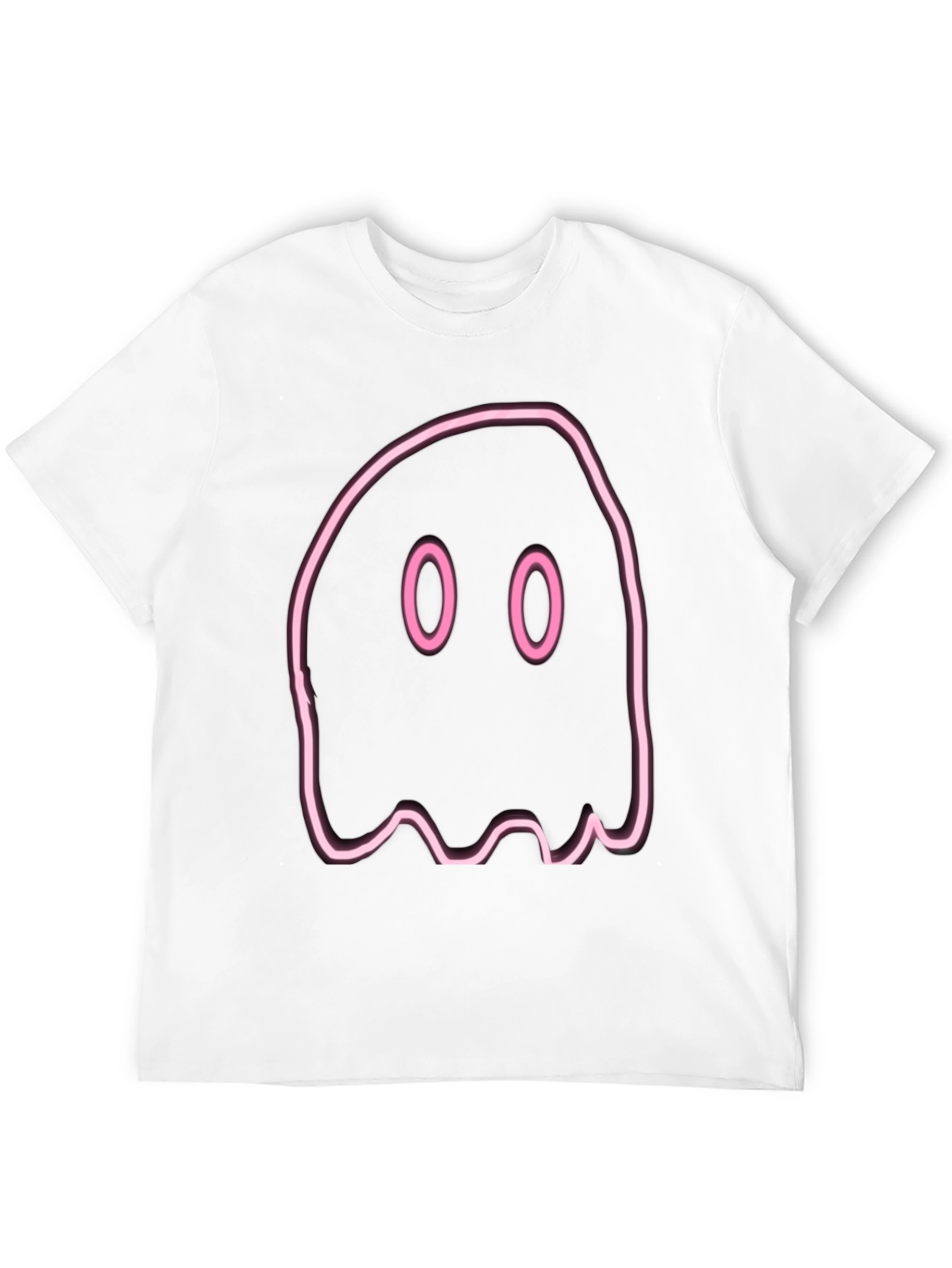 Black Neon Ghost Graphic Tee - Spooky Season Fun! view 12