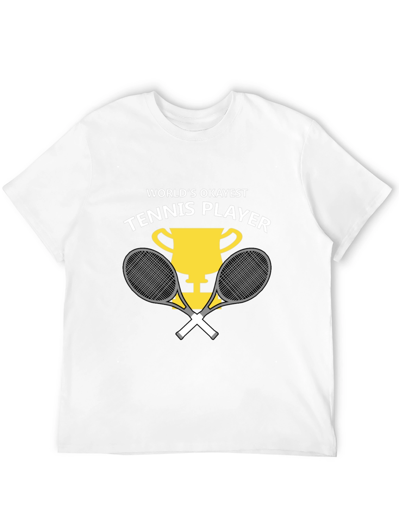 Black World's Okayest Tennis Player Graphic Tee view 12