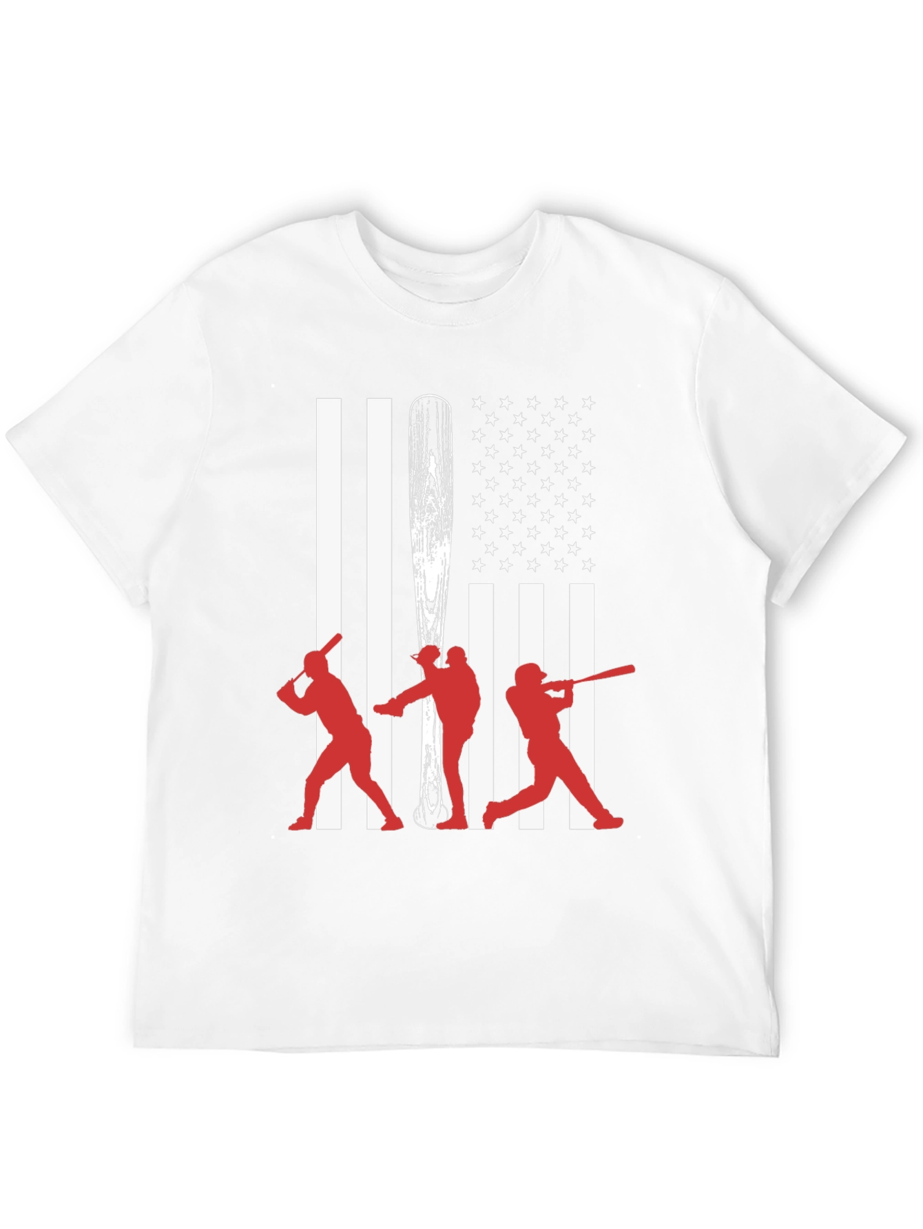 Black American Baseball T-Shirt view 12