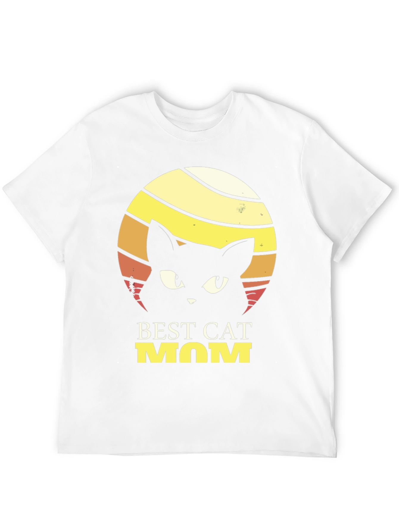 Black Best Cat Mom T-Shirt - Retro Style view 12