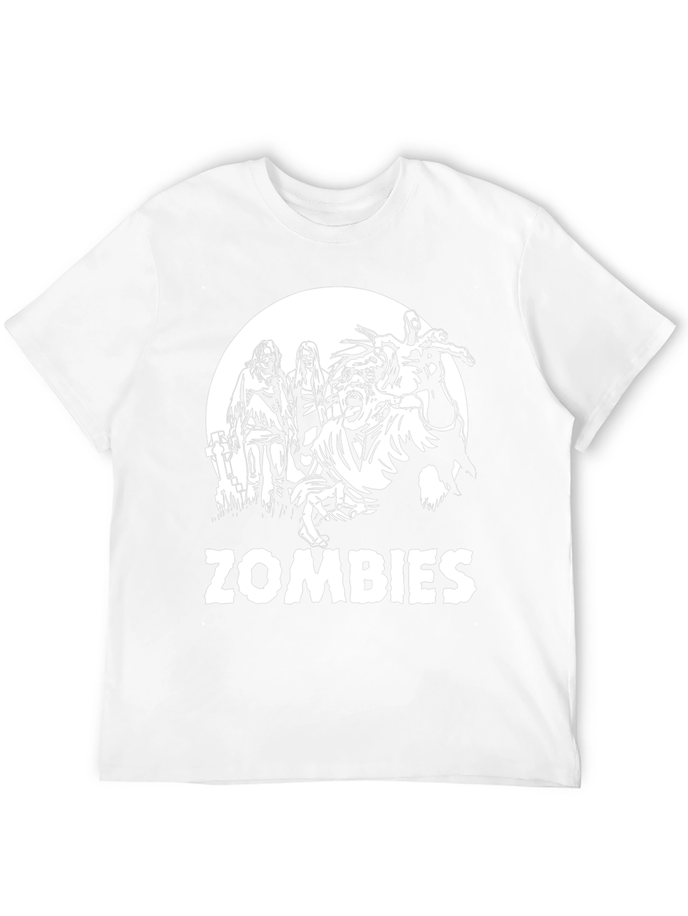 Black Zombies Graphic Print T-Shirt - Black view 12