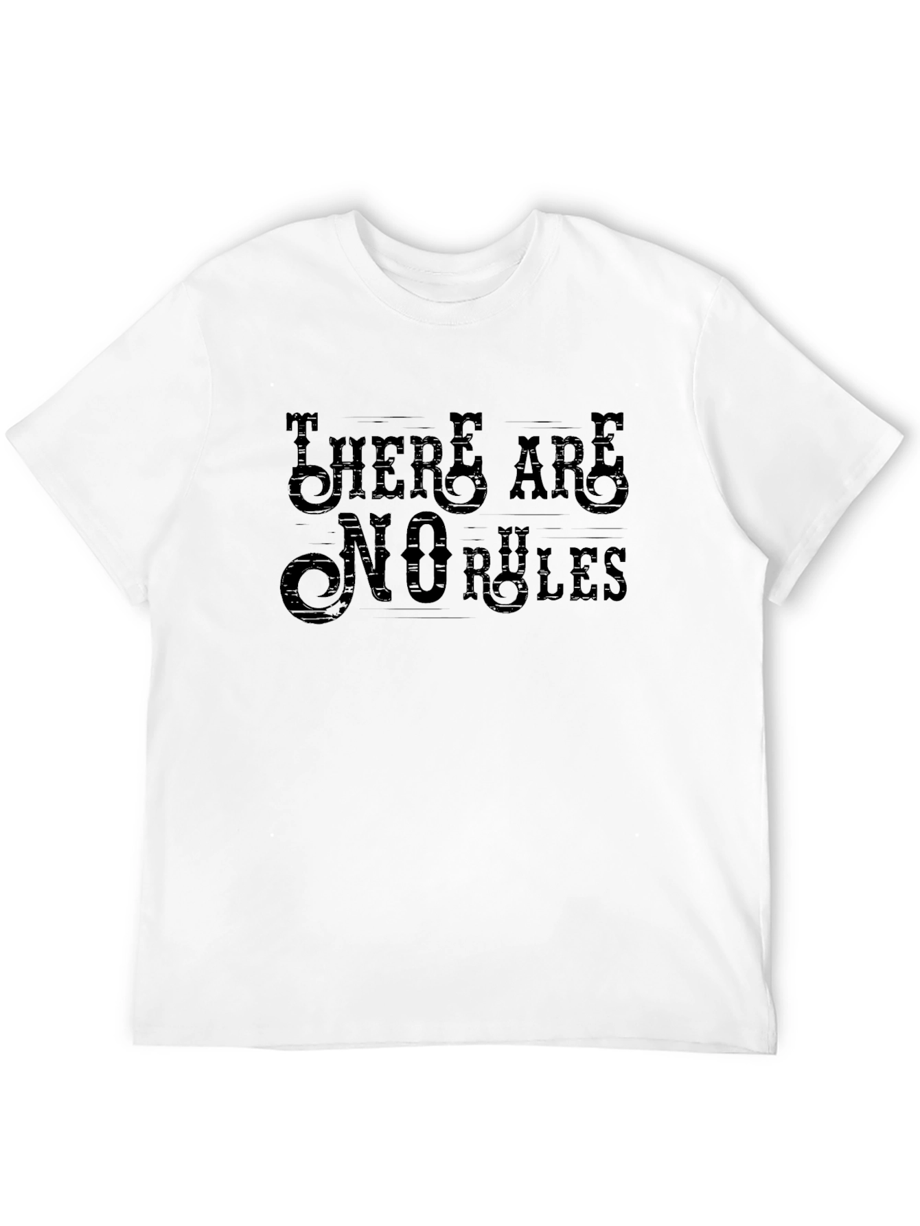Black There Are No Rules Graphic Tee - Mens view 12