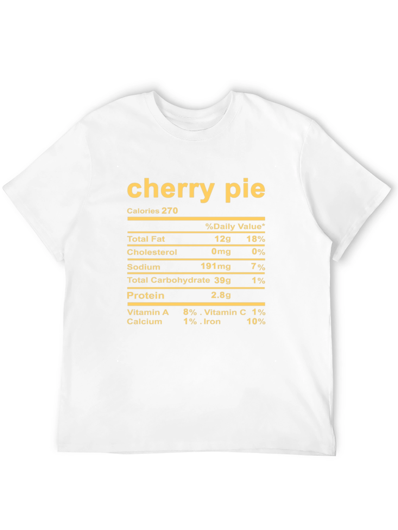 Black Cherry Pie Nutrition Facts T-Shirt view 12