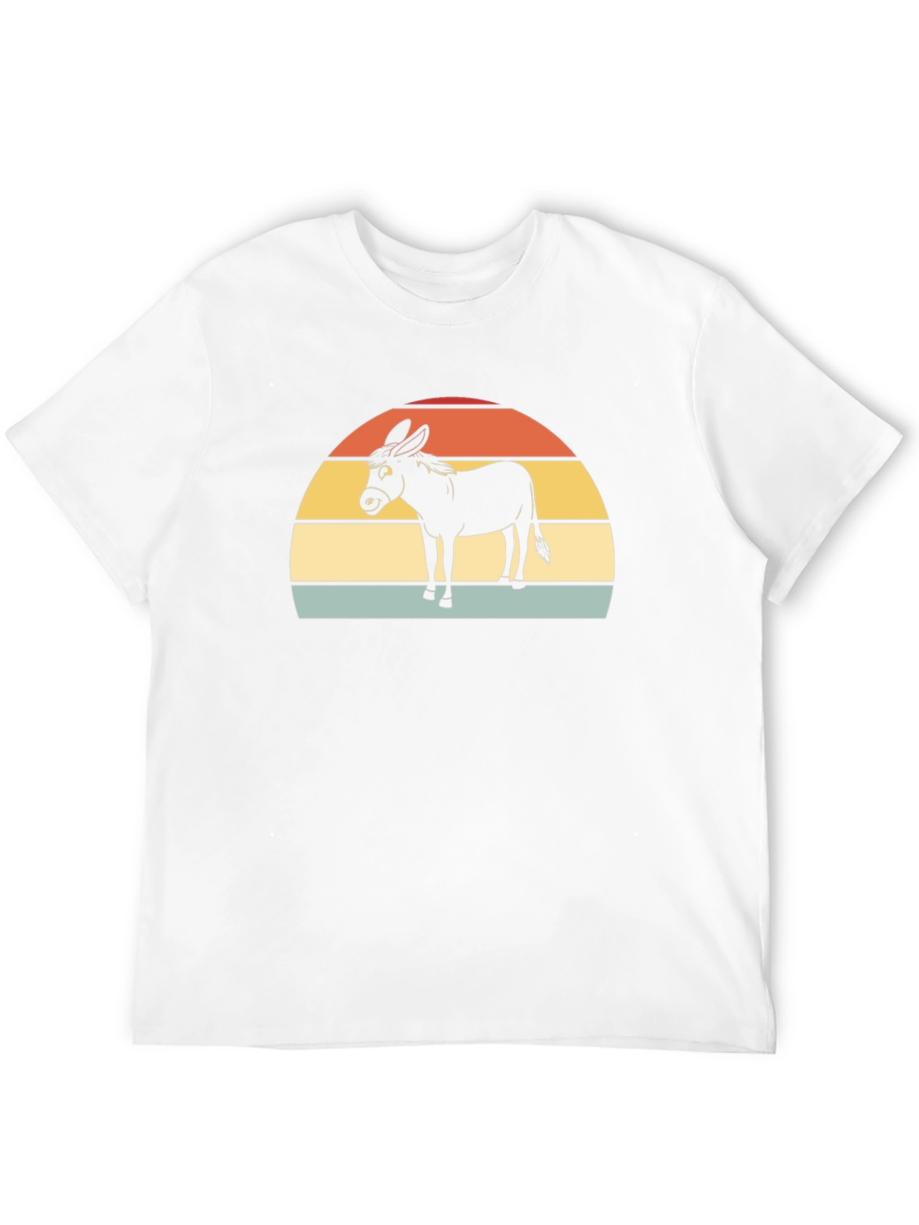 Black Retro Donkey T-Shirt - Vintage Style Farm Animal Tee view 12