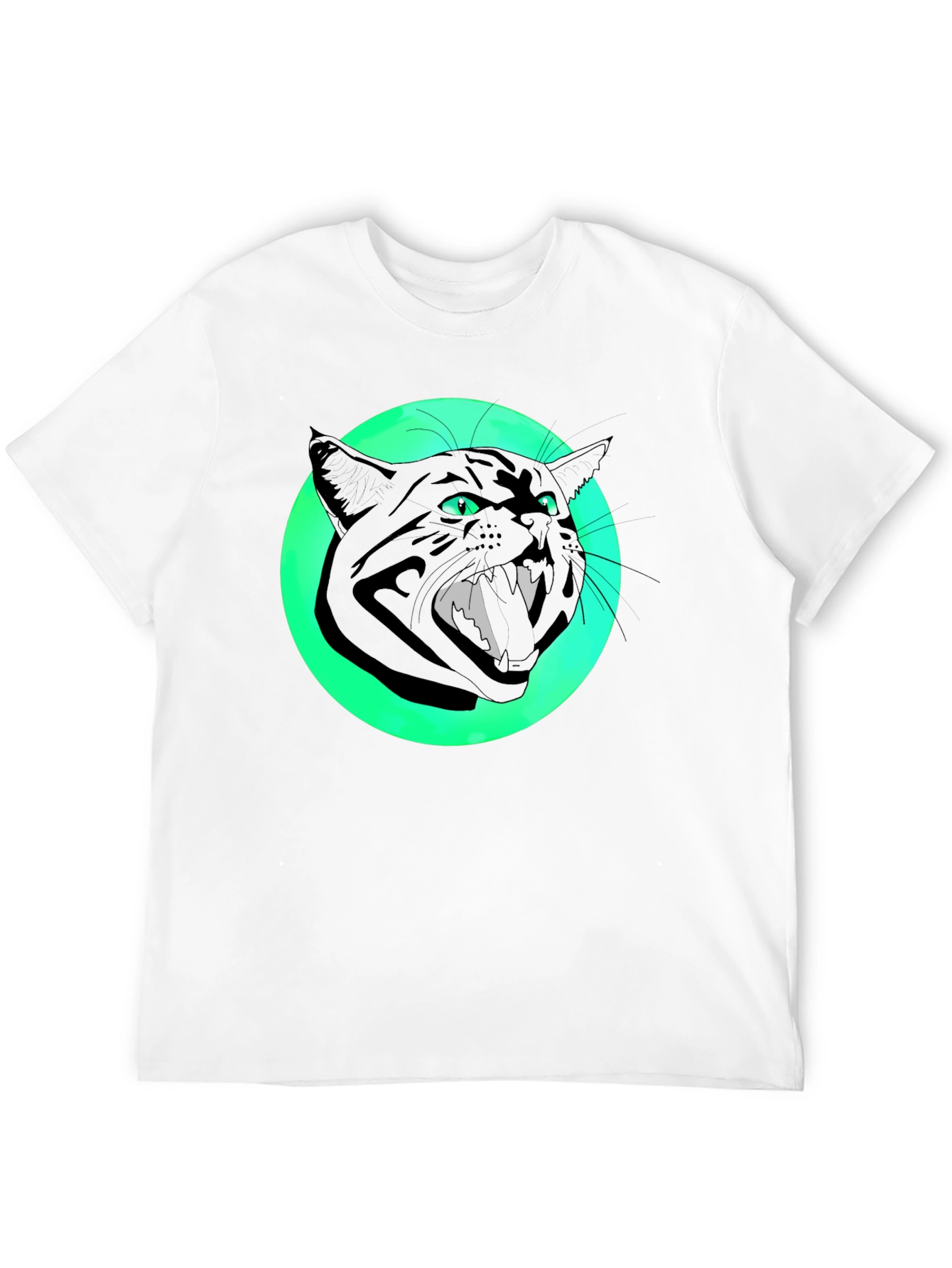 Black Black Cat Graphic Tee - Men's Short Sleeve T-Shirt view 12