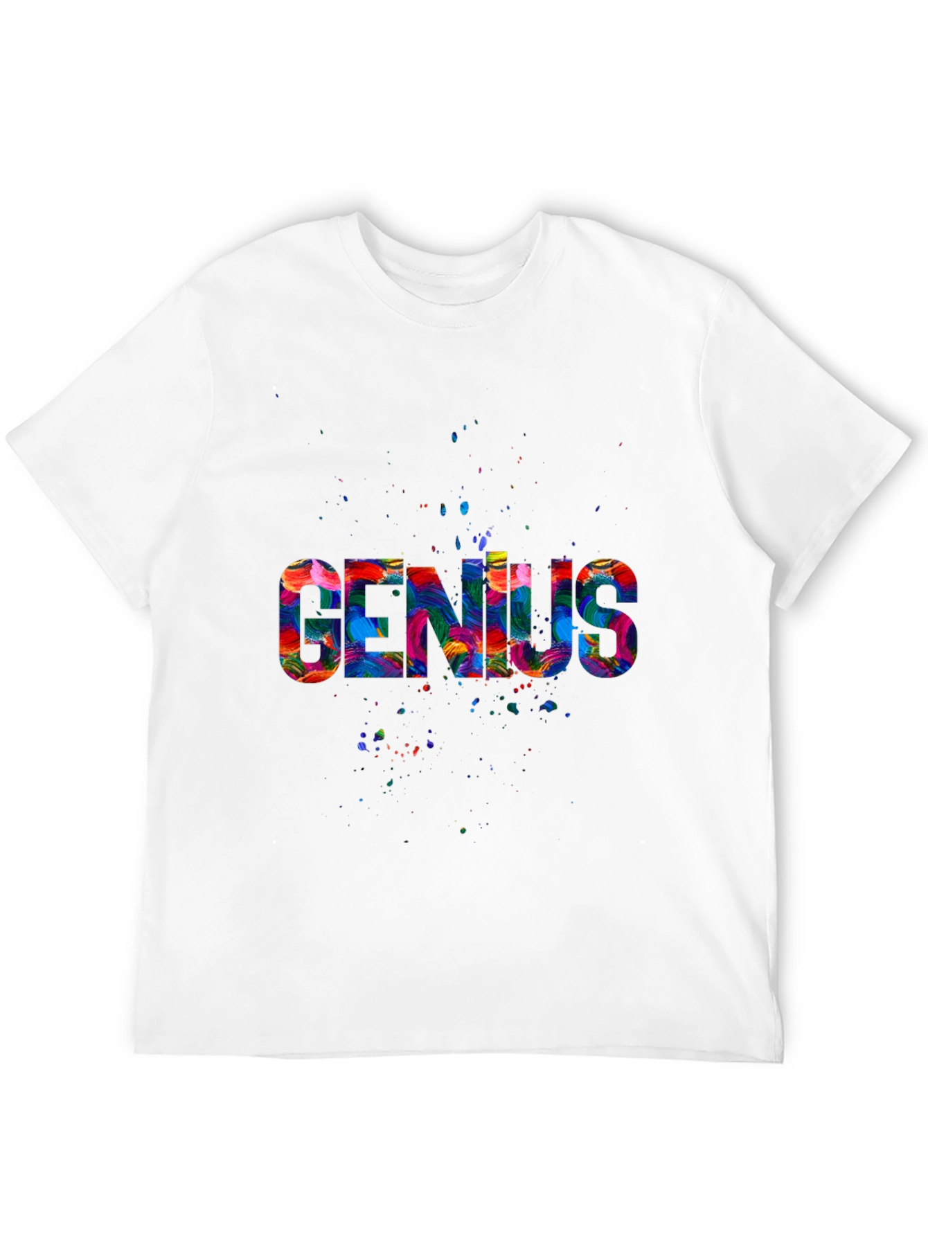 Black Colorful Genius Graphic Black Tee view 12