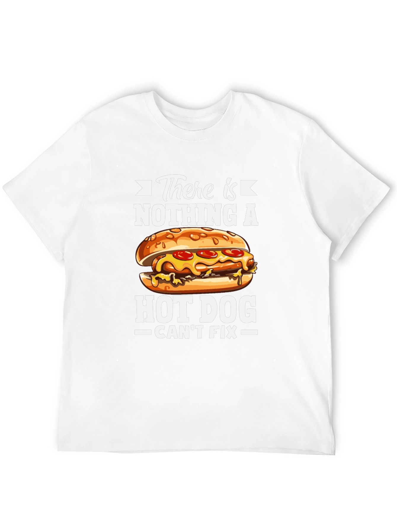 Black Funny Hot Dog Fix T-Shirt view 12
