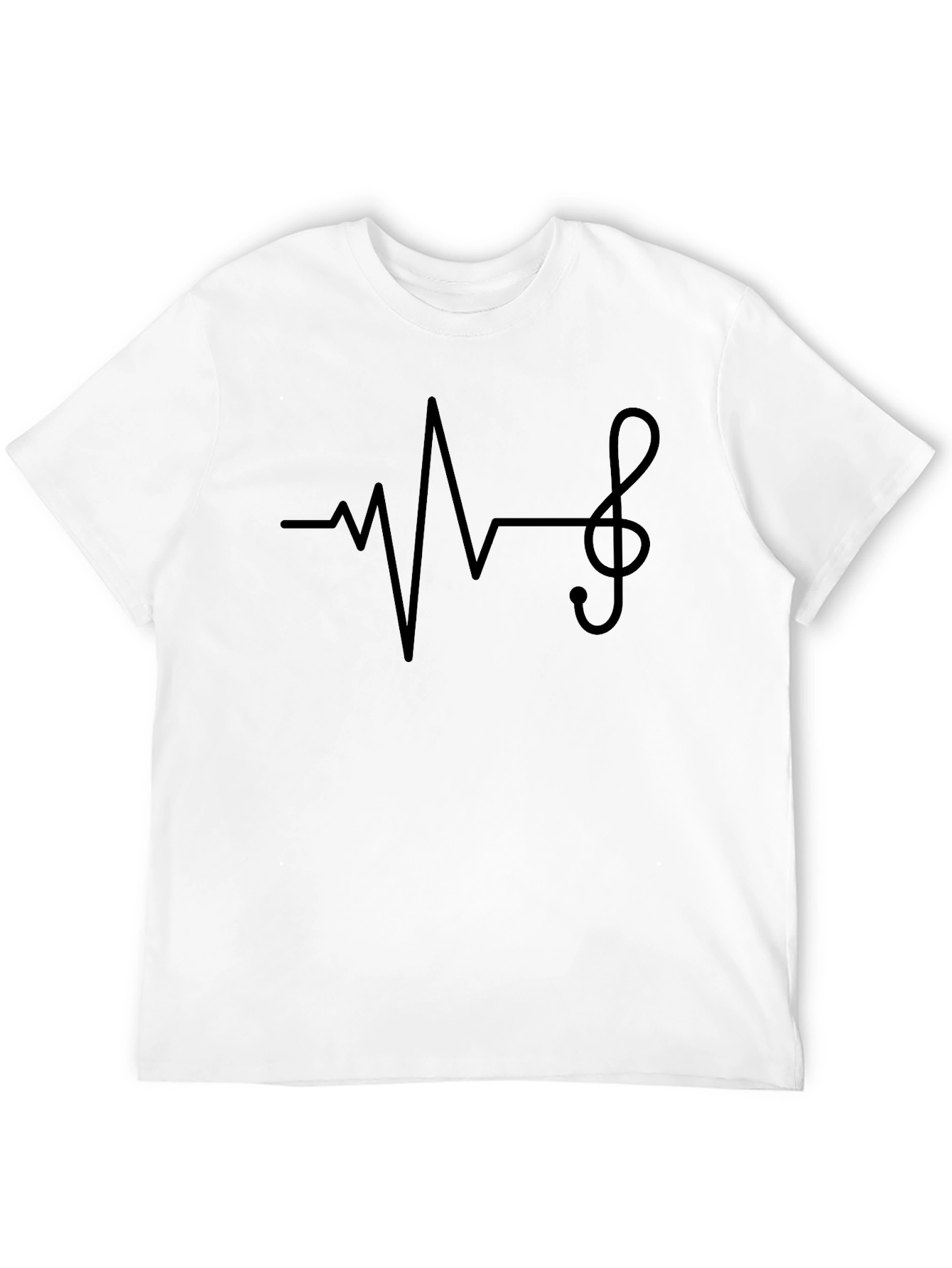 Black Music Lover's Heartbeat T-Shirt view 12