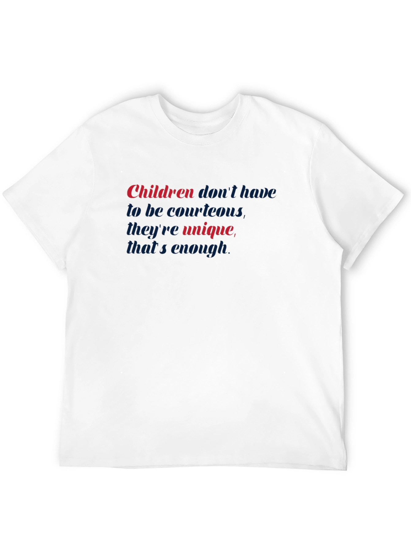 Black Unique Children's Statement Black T-Shirt view 12