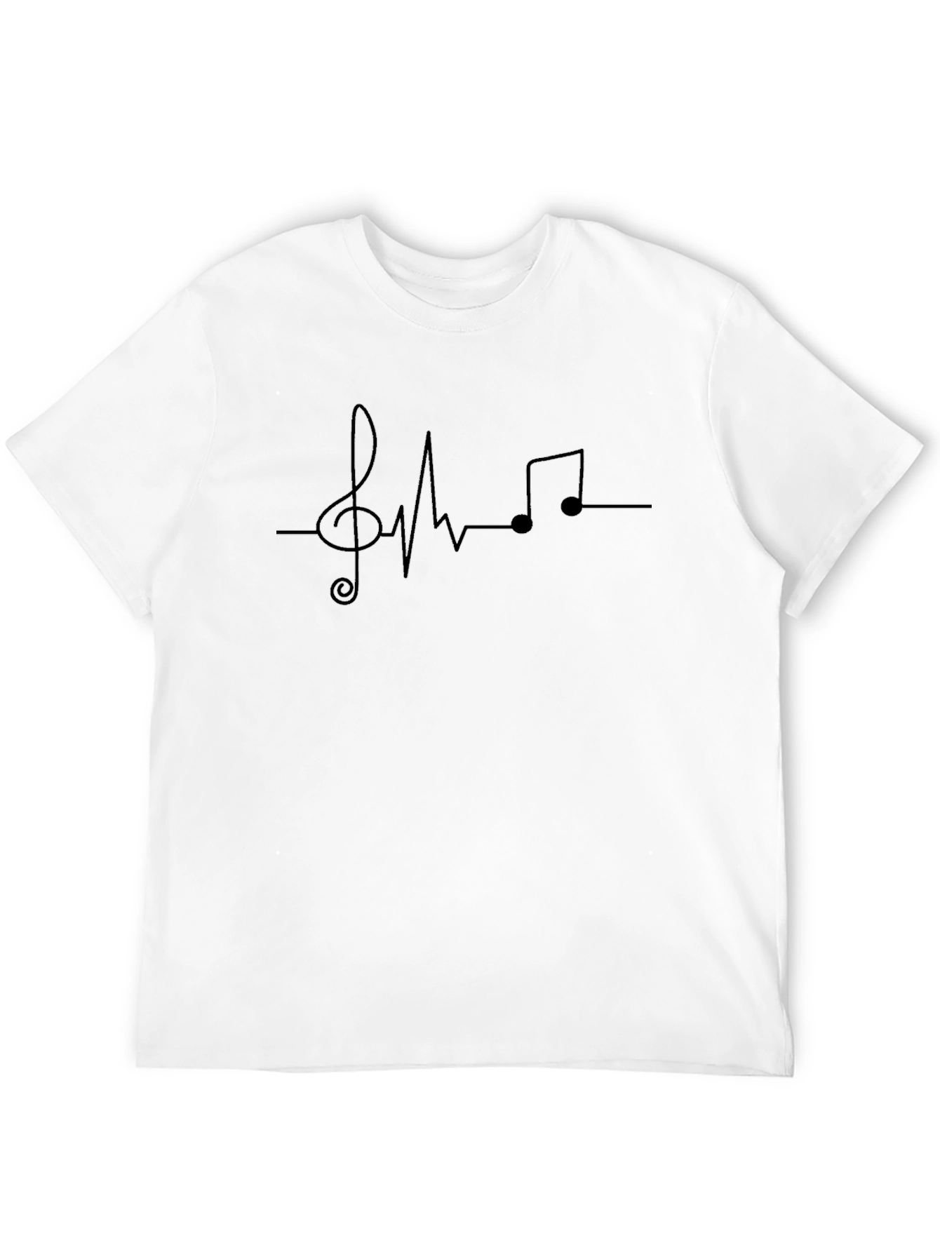 Black Music Heartbeat T-Shirt - Trendy Graphic Tee view 12