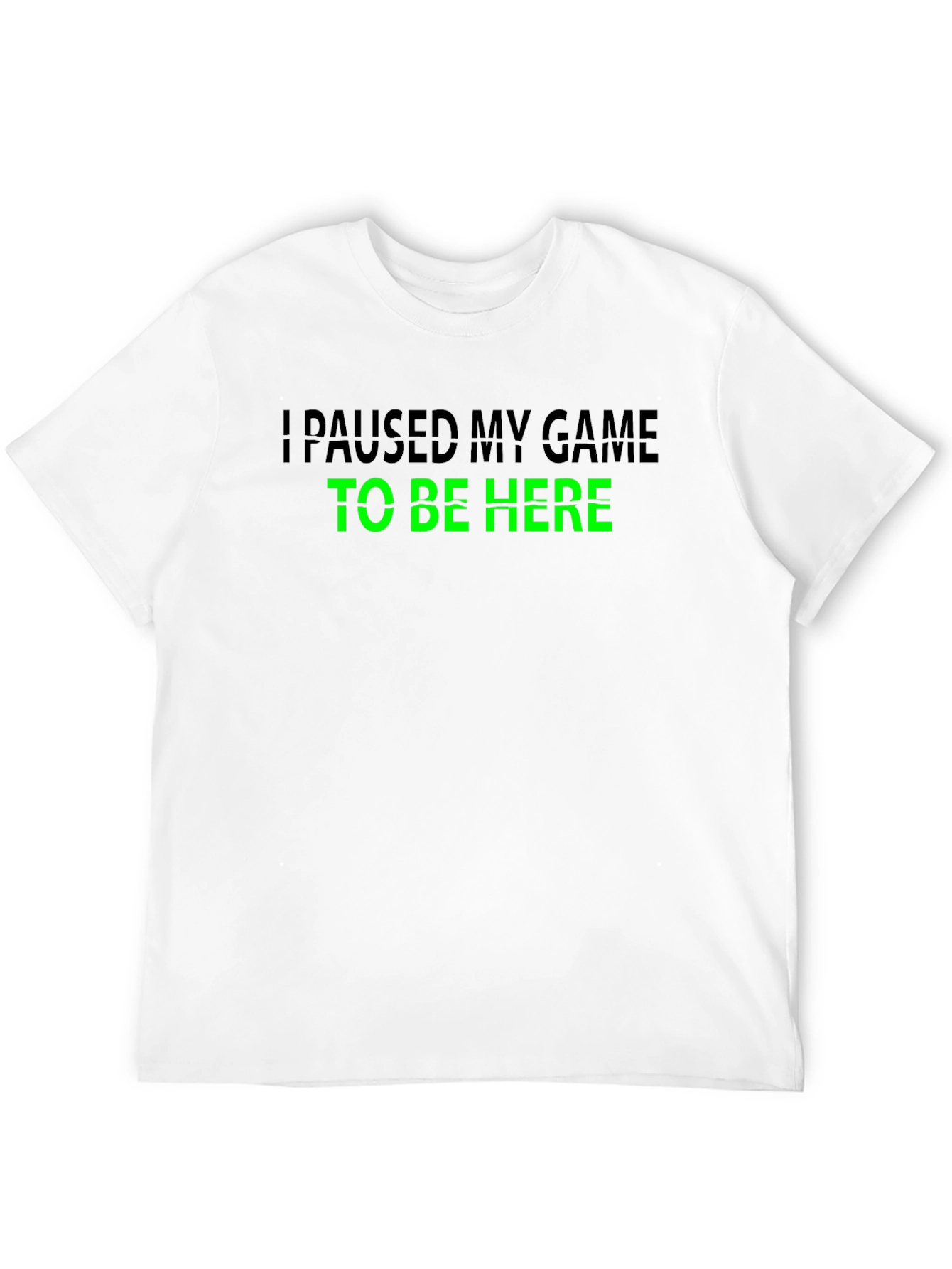 Black Paused My Game T-Shirt - Gamer Apparel view 12