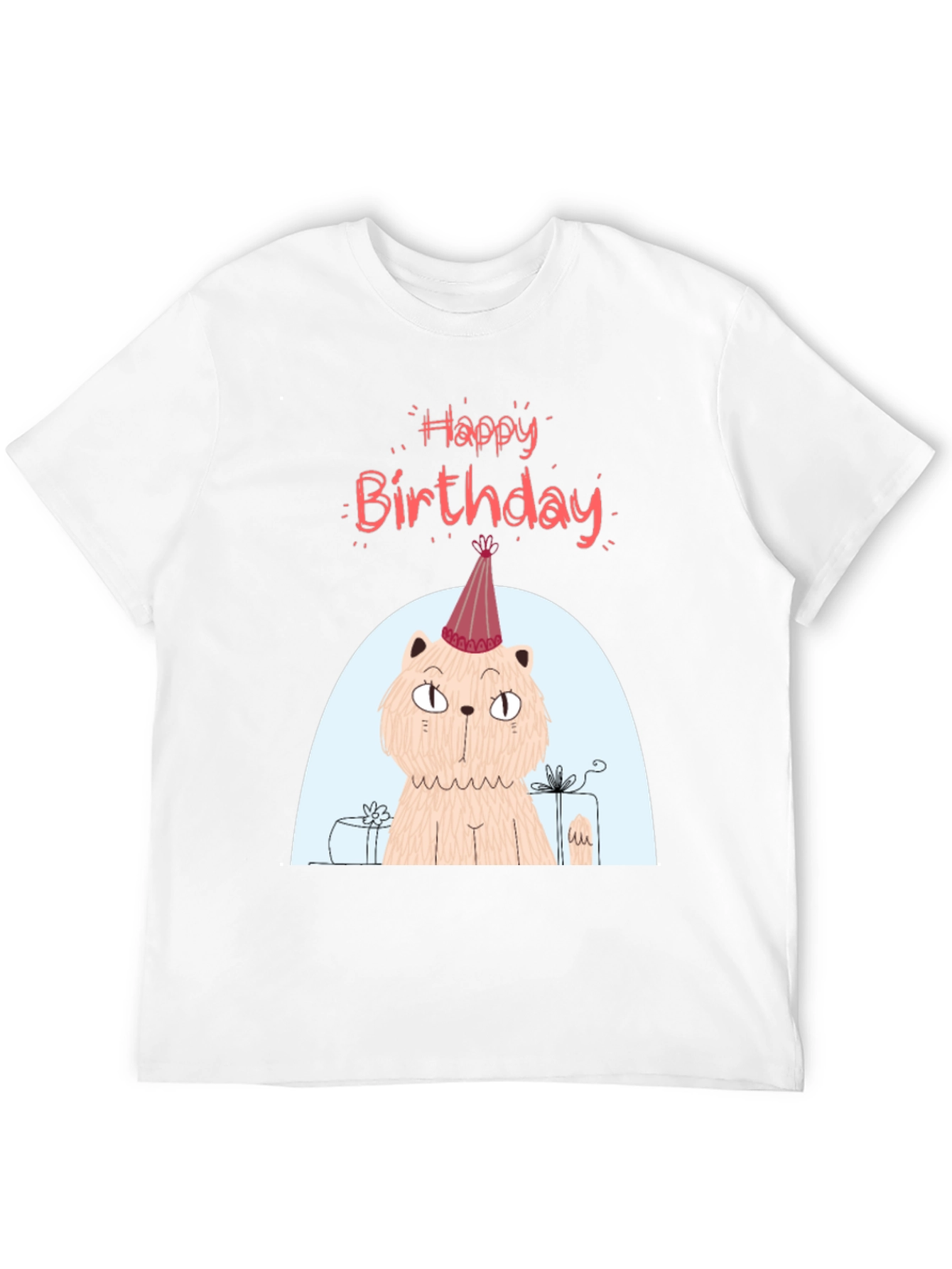 Black Birthday Cat T-Shirt - Fun Party Tee view 12