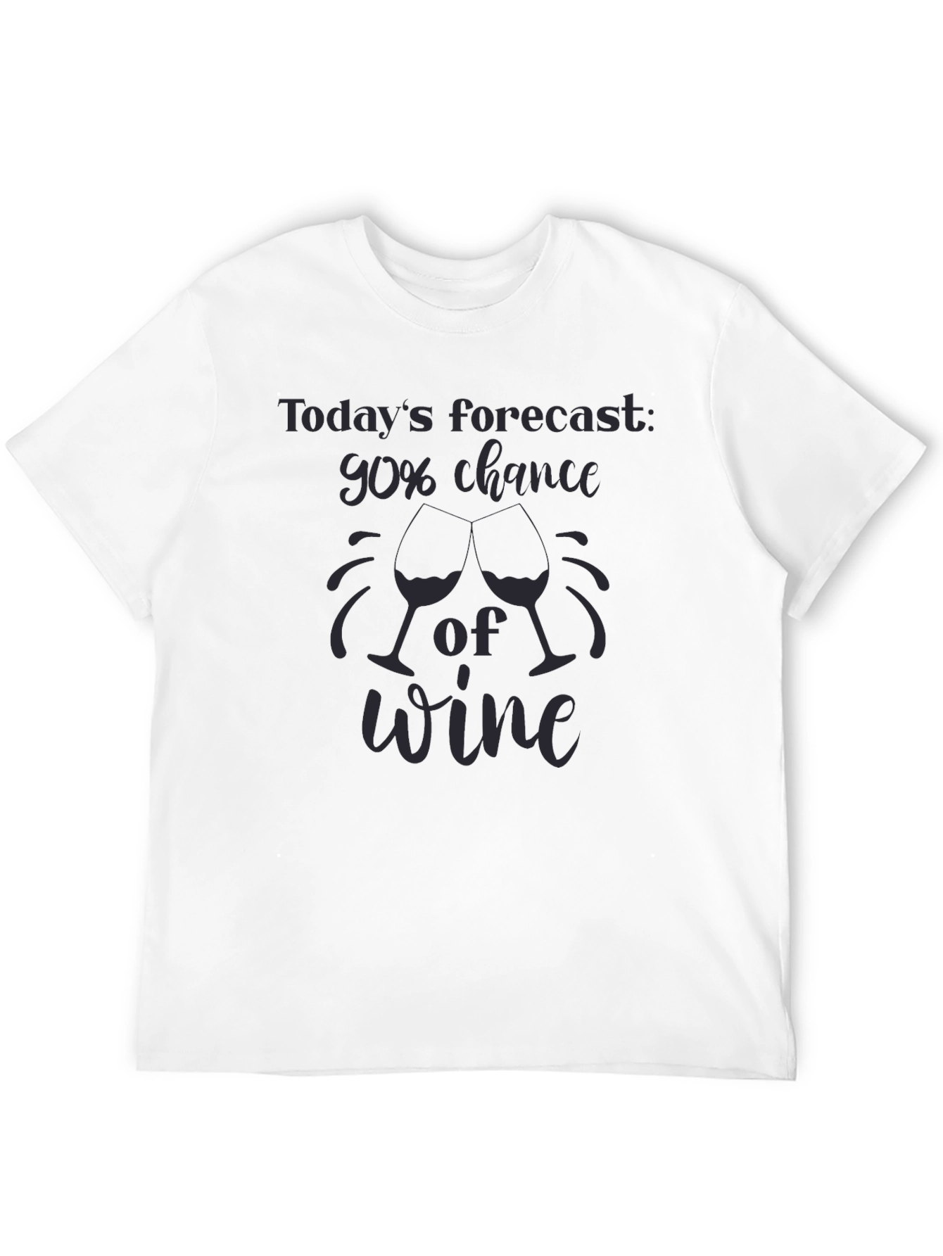 Black Wine Forecast Graphic Tee - Soft Cotton Blend view 12