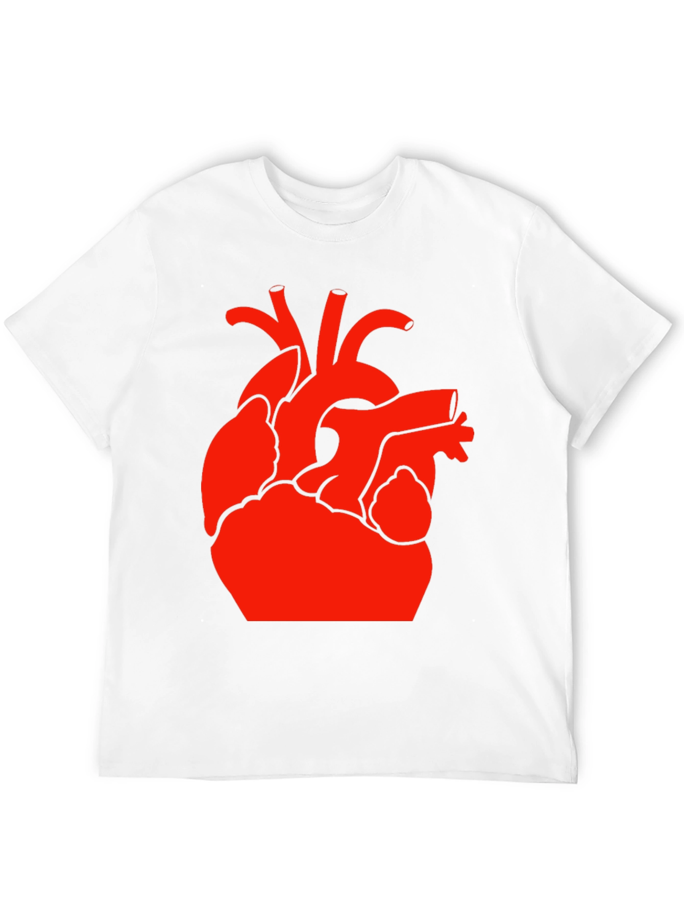 Black Red Heart Graphic Black T-Shirt view 12