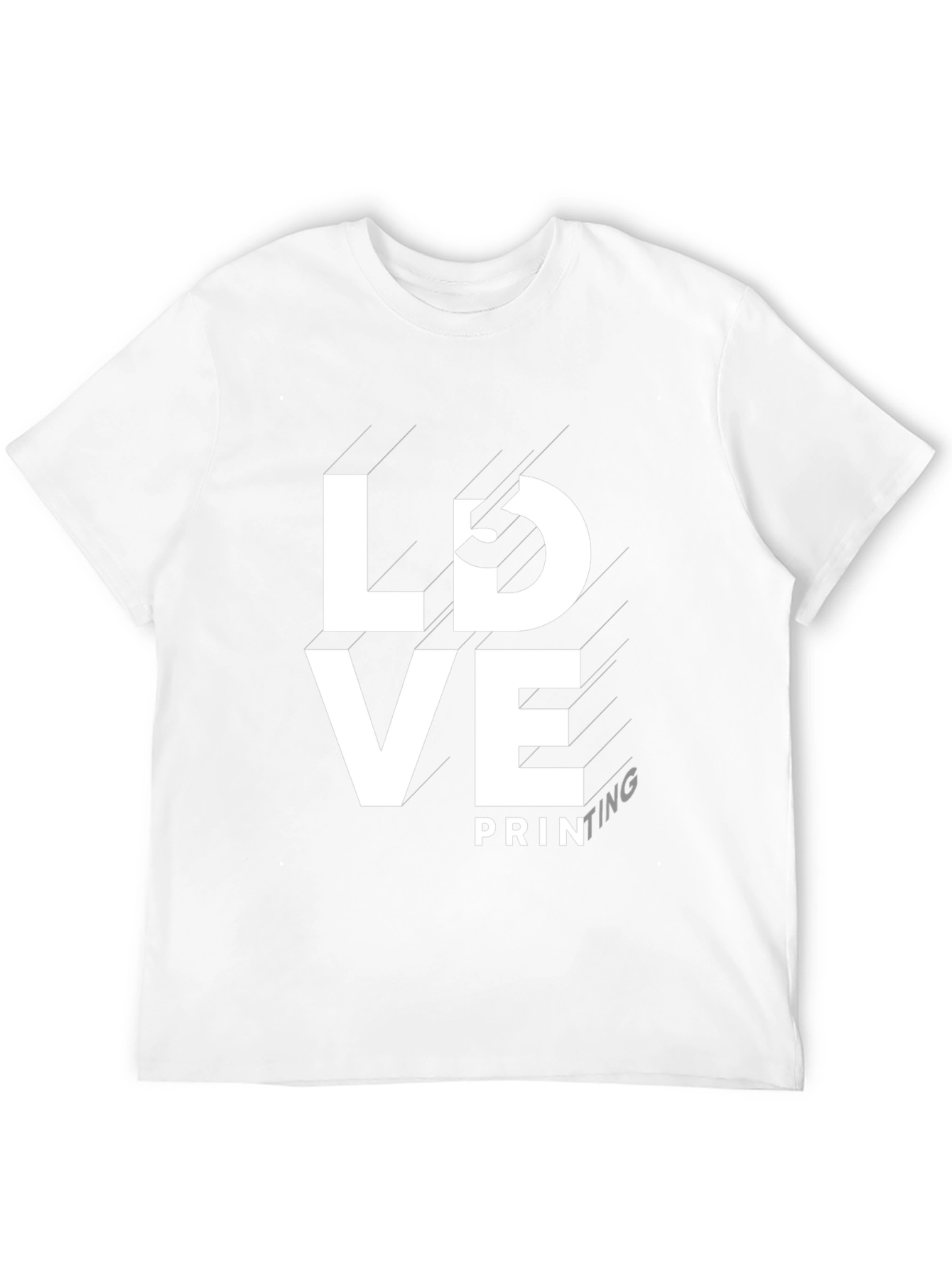 Black Love Printing Black Tee - Stylish Graphic T-Shirt view 12
